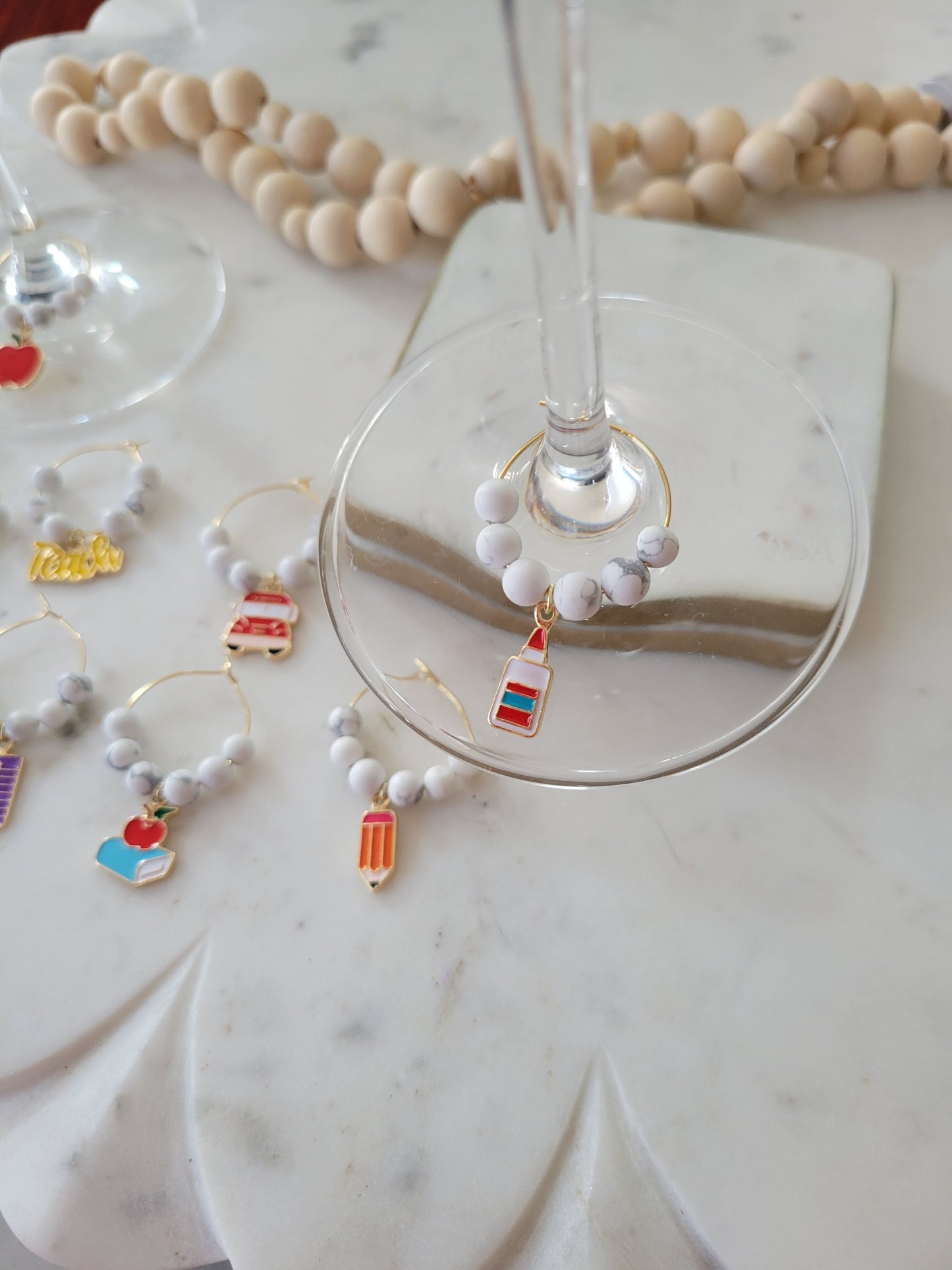 Teacher Wine Charms (Set of 8)