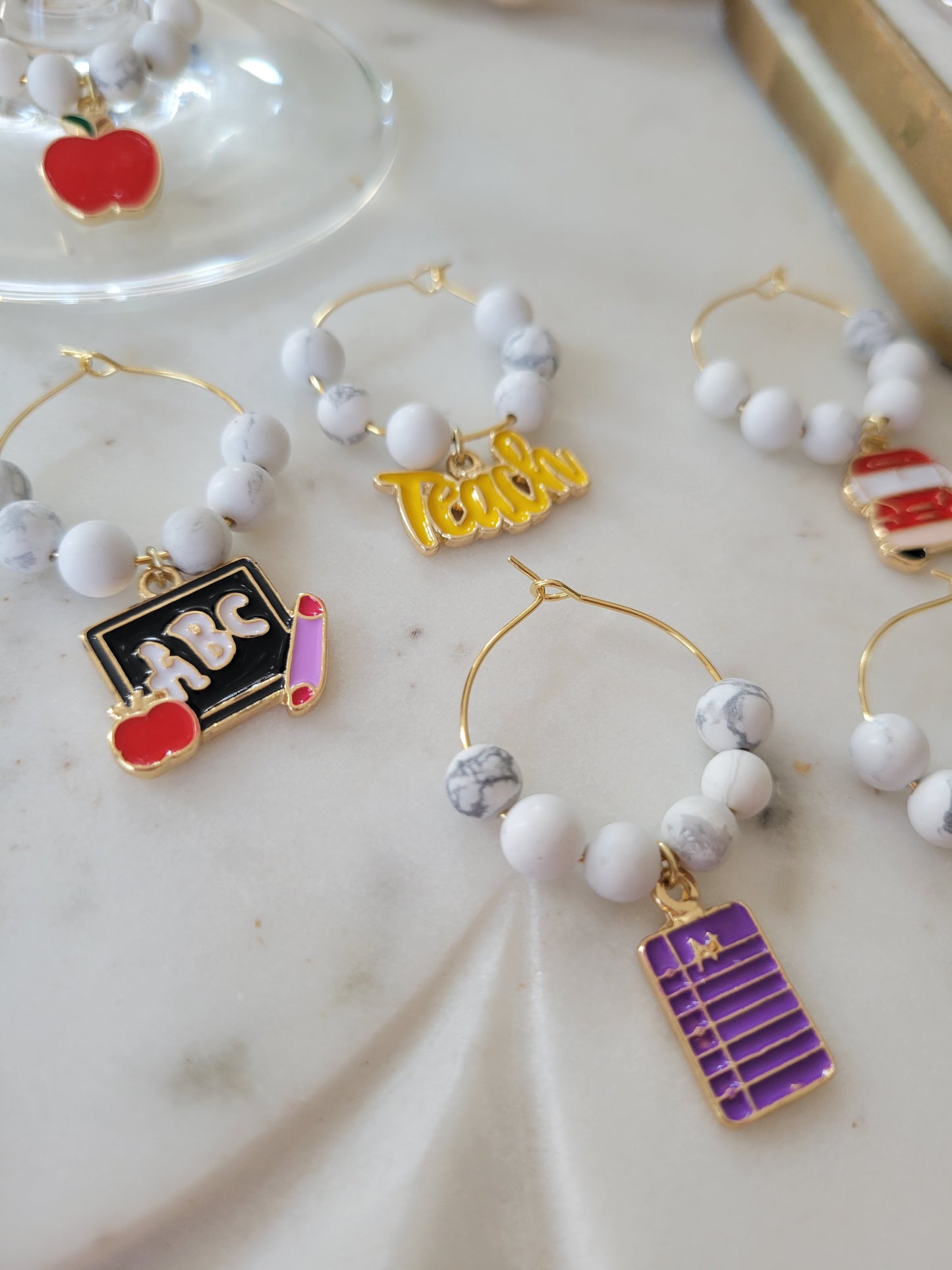 Teacher Wine Charms (Set of 8)