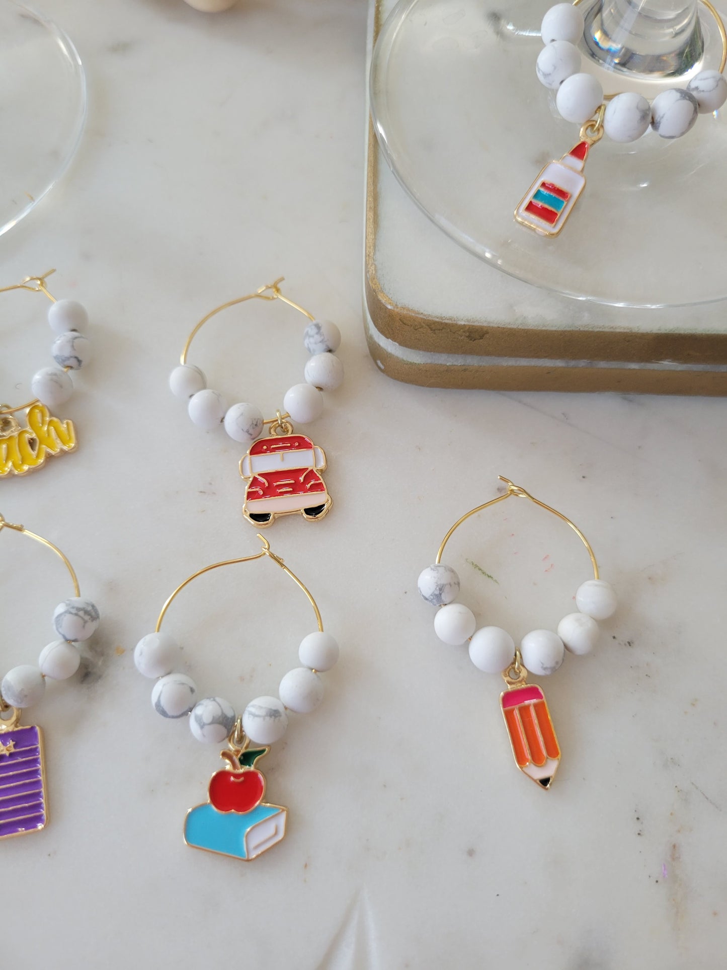 Teacher Wine Charms (Set of 8)