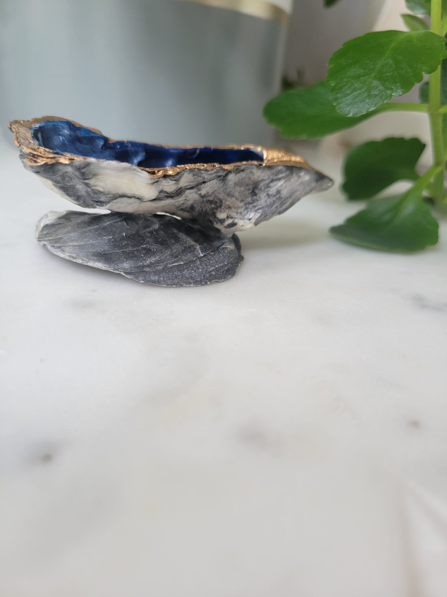 Oyster Shell Trinket Dish: Ocean