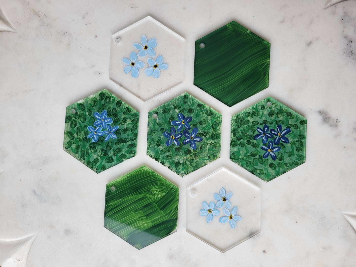 Wildflower Ornament: Handpainted