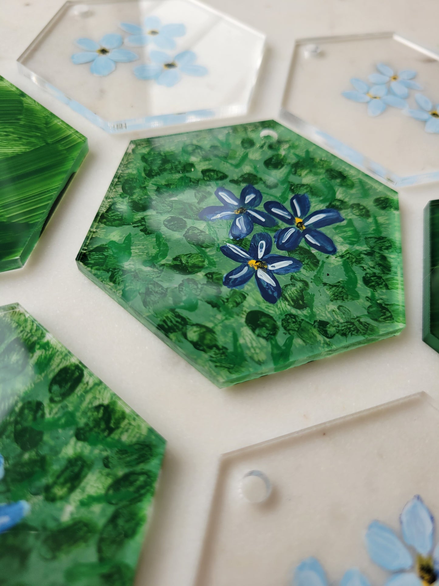 Wildflower Ornament: Handpainted