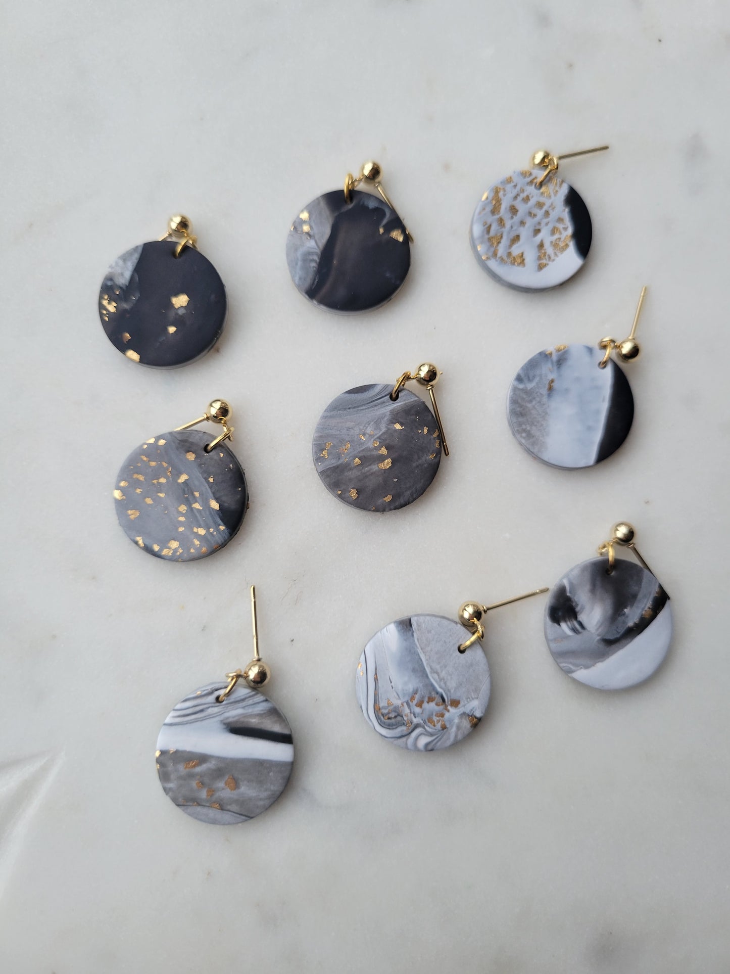 Marbled Millie Clay Earrings
