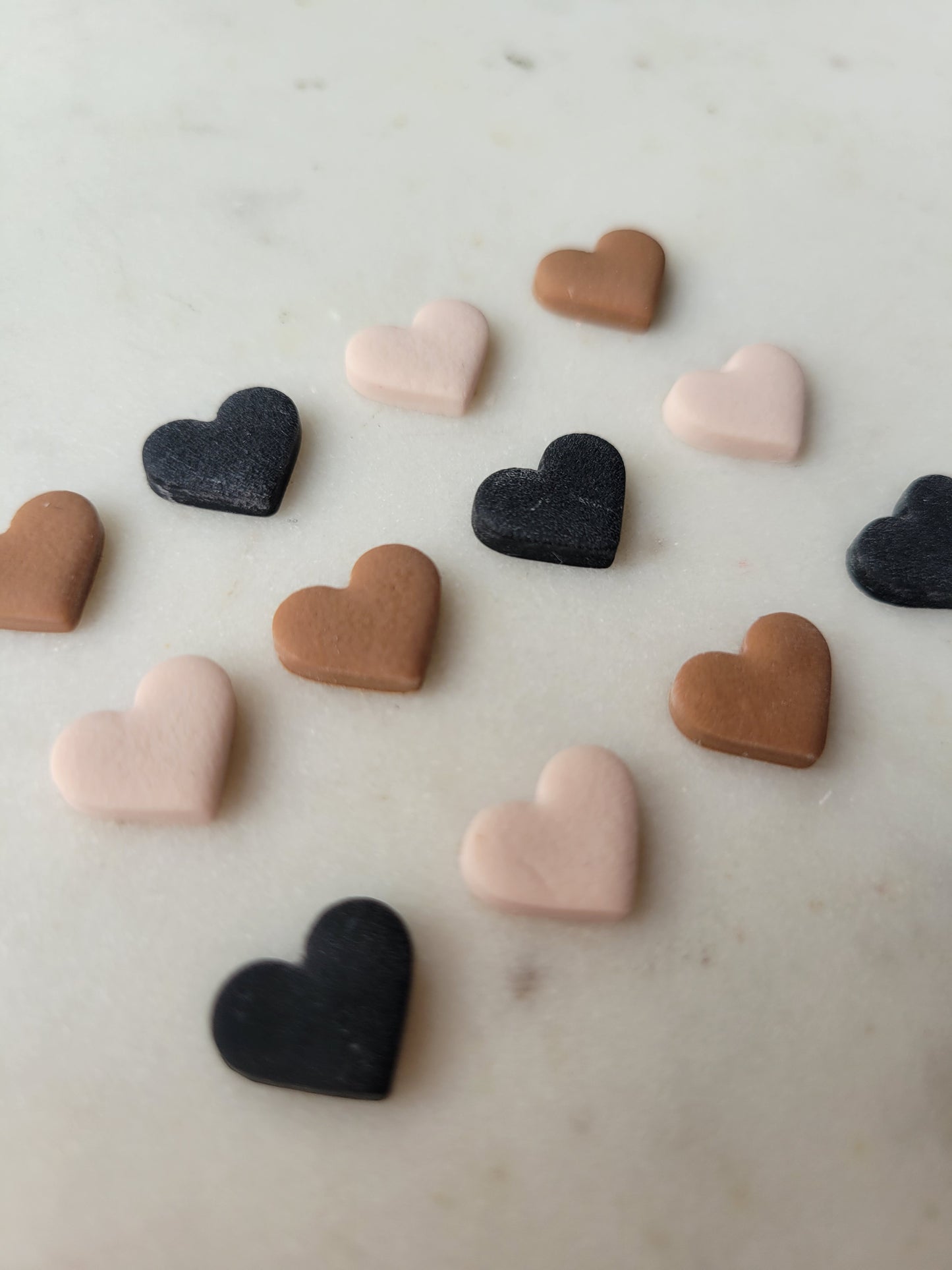 Neutral Heart Studs