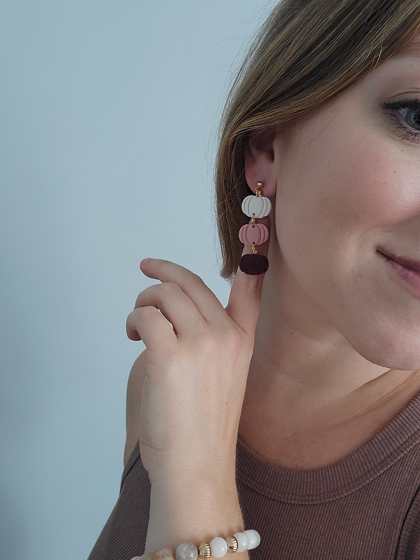 Pumpkin Dangles: Solid Colors (Options Available)