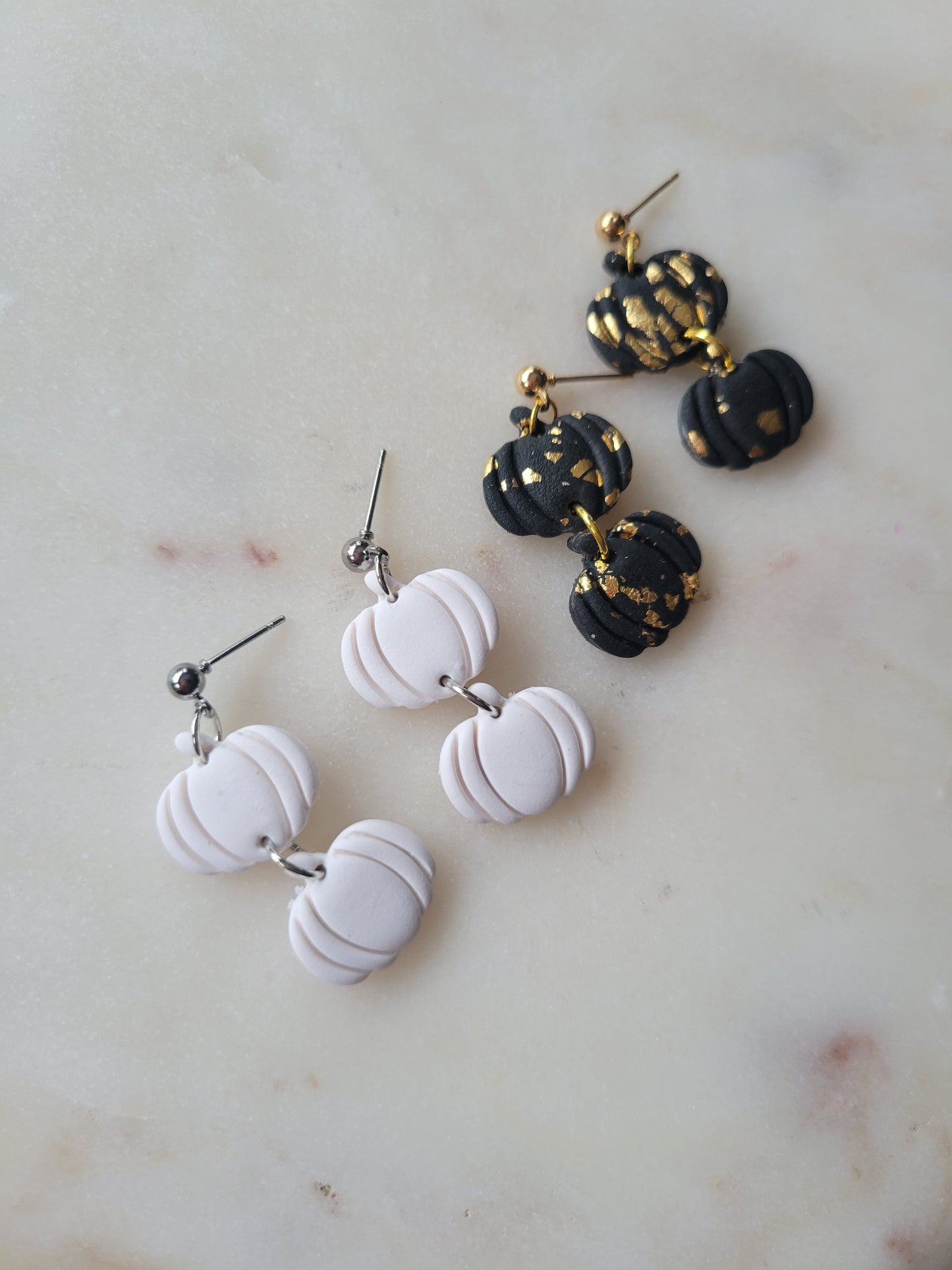 Small Pumpkin Dangles: Solid Colors (Options Available)