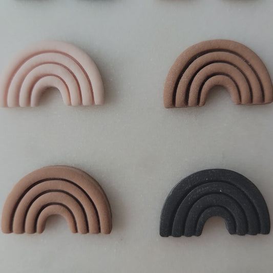 Neutral Rainbow Studs