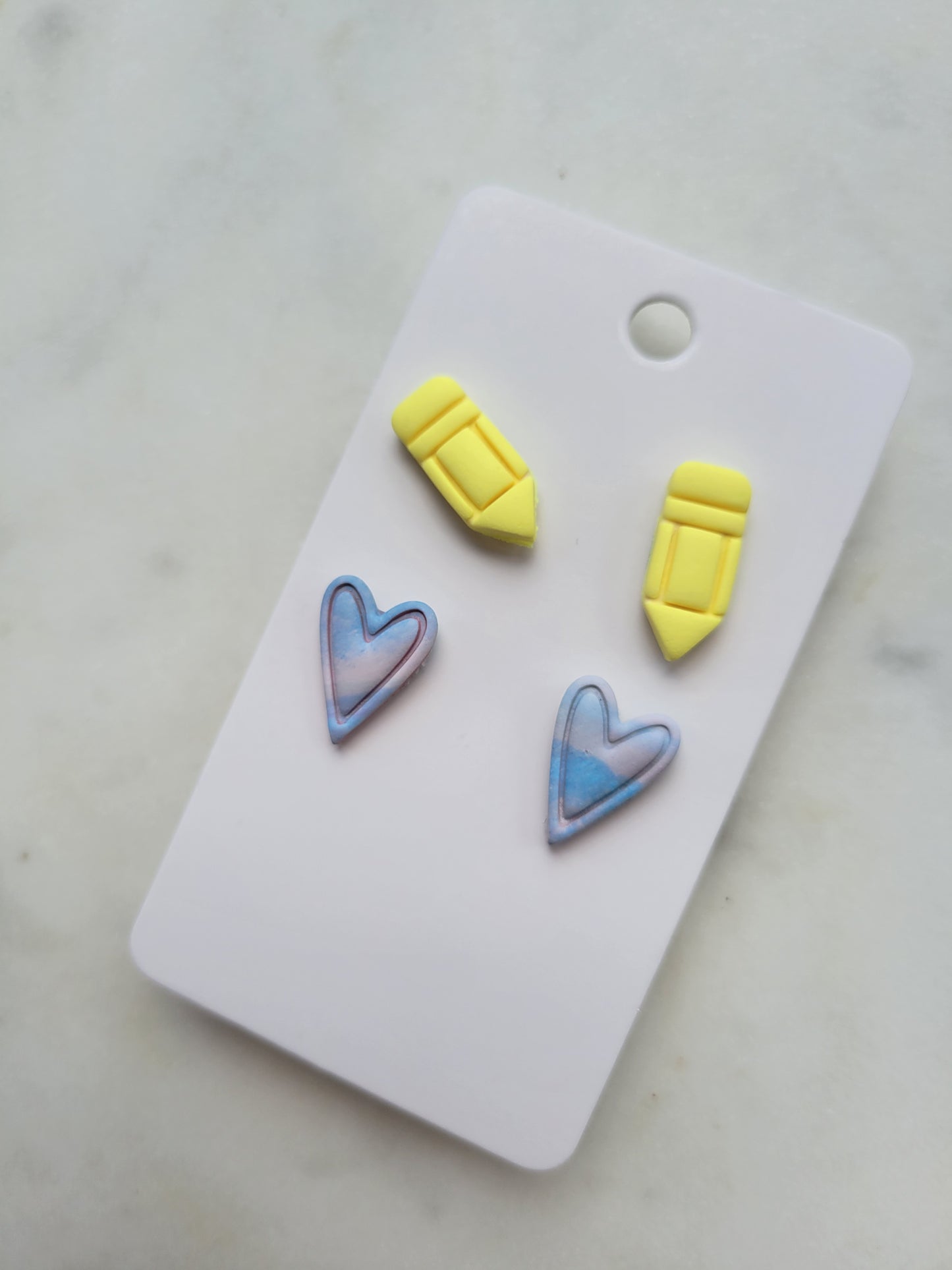 Watercolor Hearts & Crayon Stud Packs