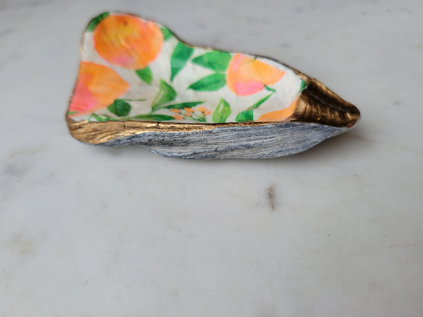 Oyster Shell Trinket Dish: Citrus (2)