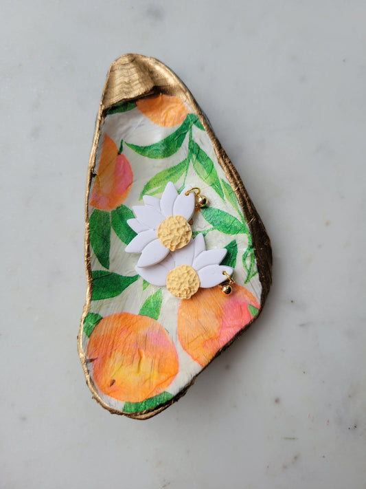 Oyster Shell Trinket Dish: Citrus (2)