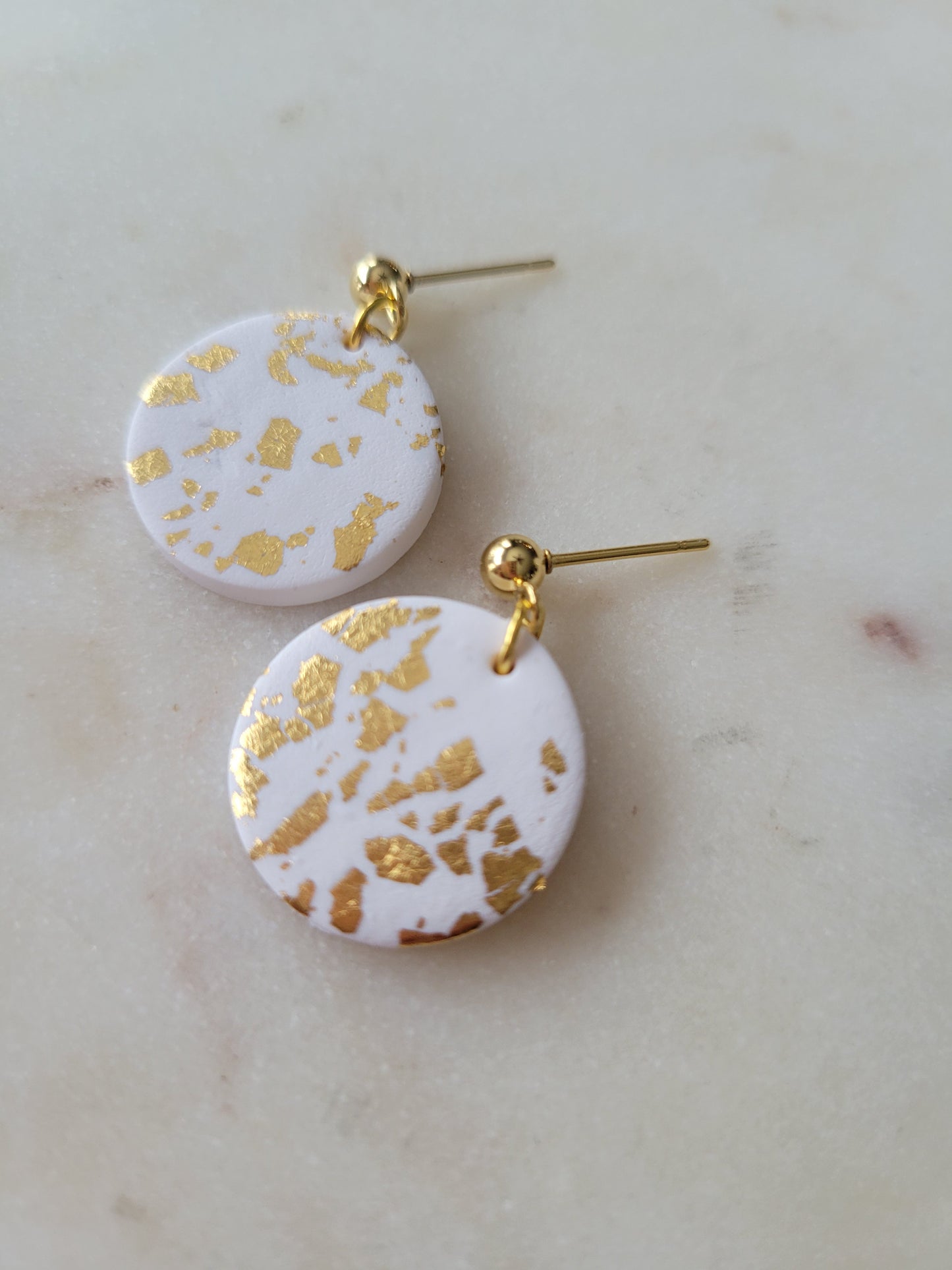 Millie Clay Earrings: Black or White