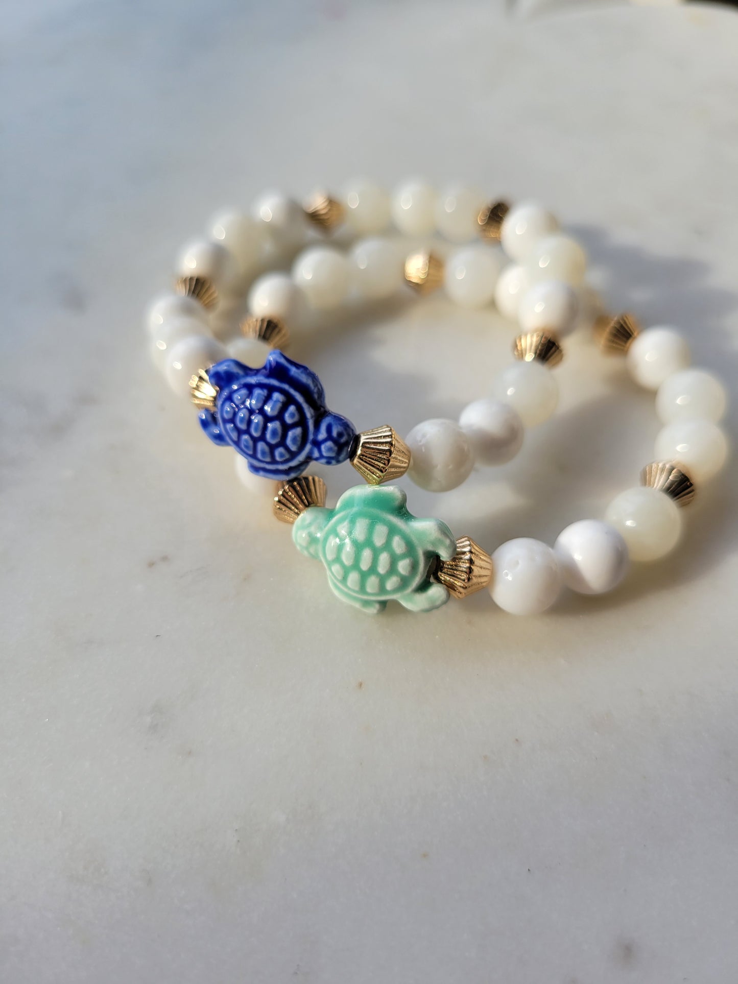 Turtle & Shell Beaded Bracelet
