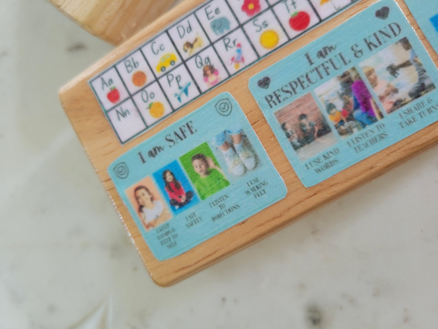 Classroom Wood Block Set : Handpainted