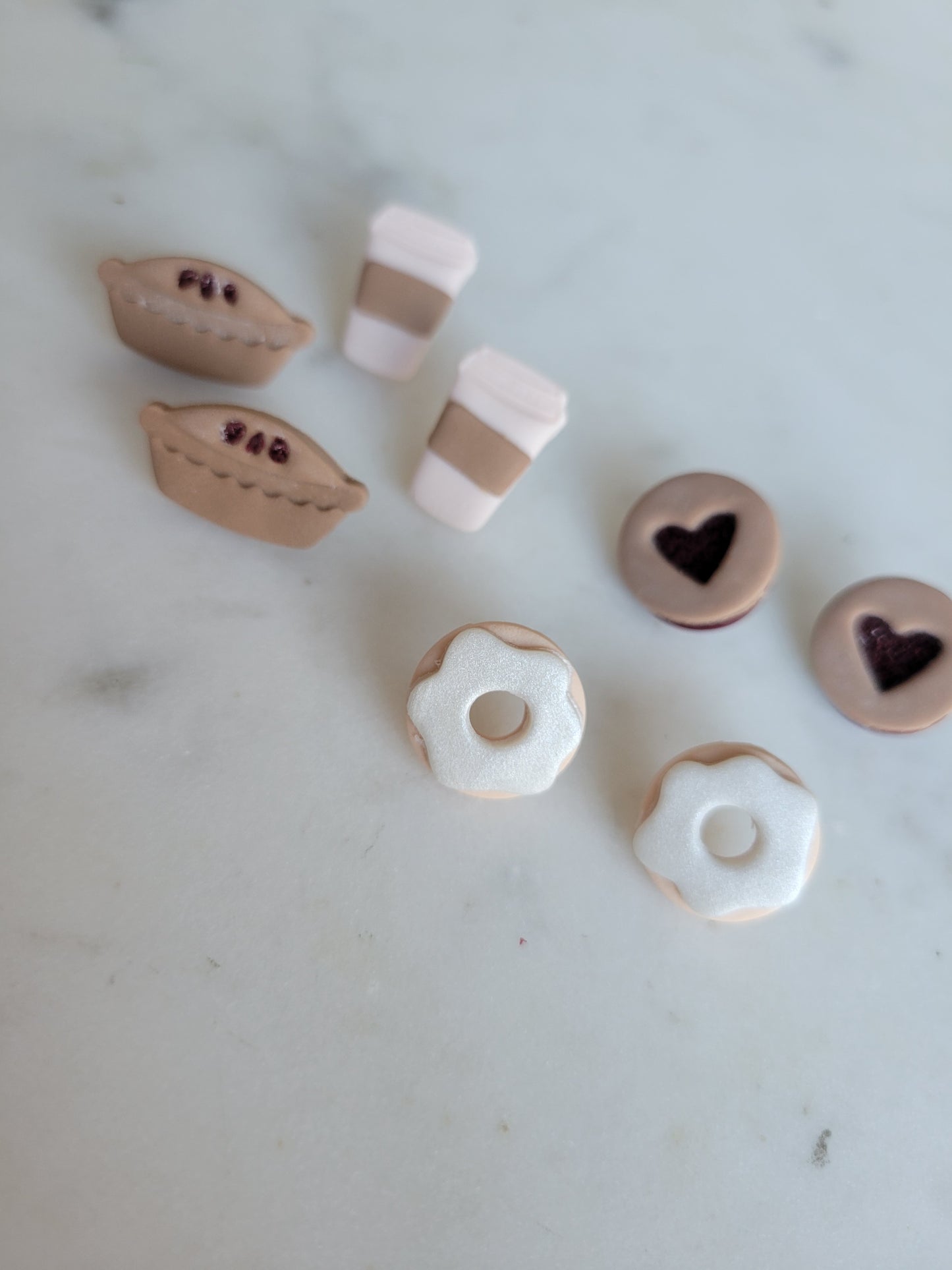 Donut Studs : Pink or Vanilla