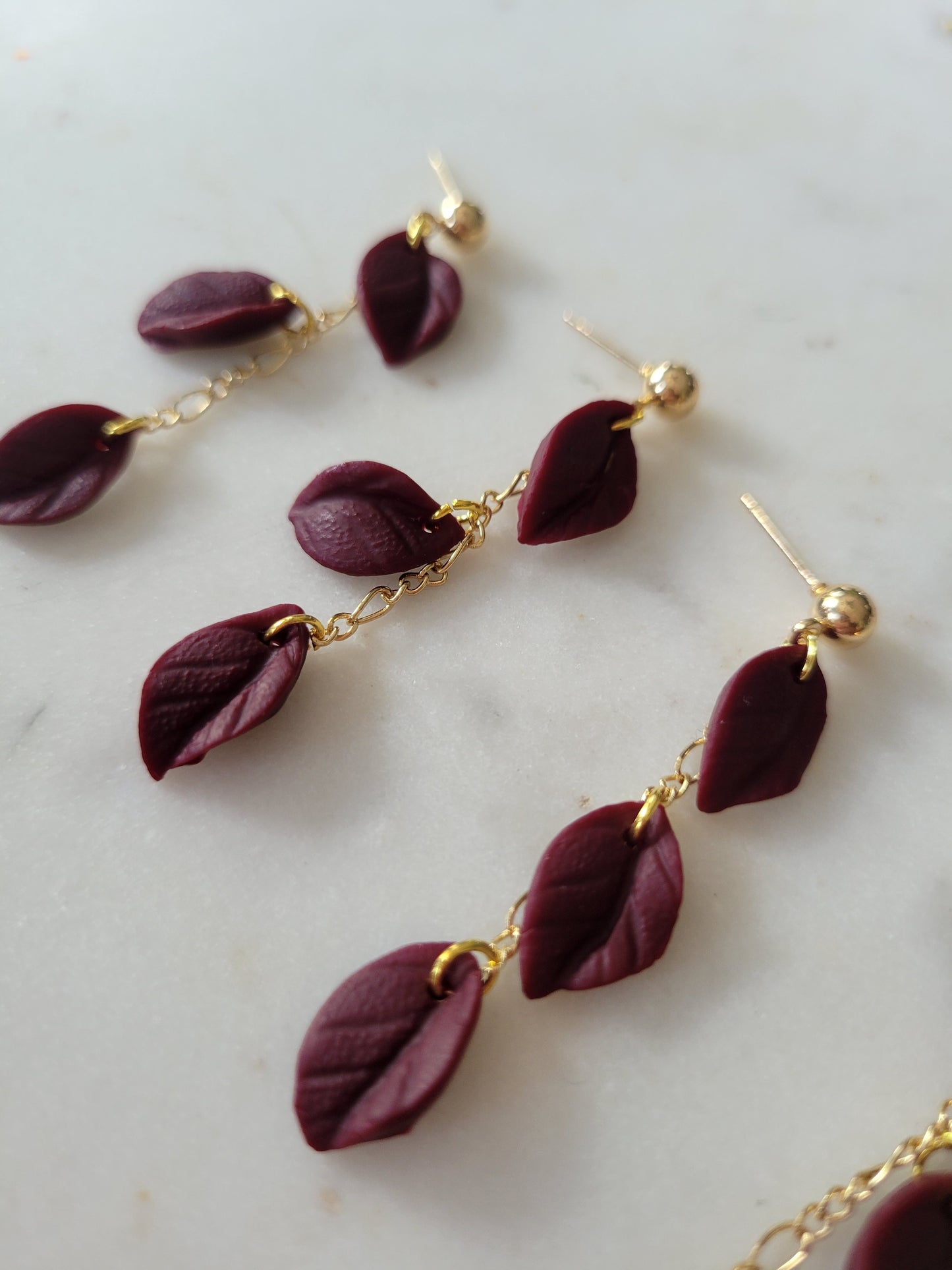 Leaf Drop Earrings : Fall Palette