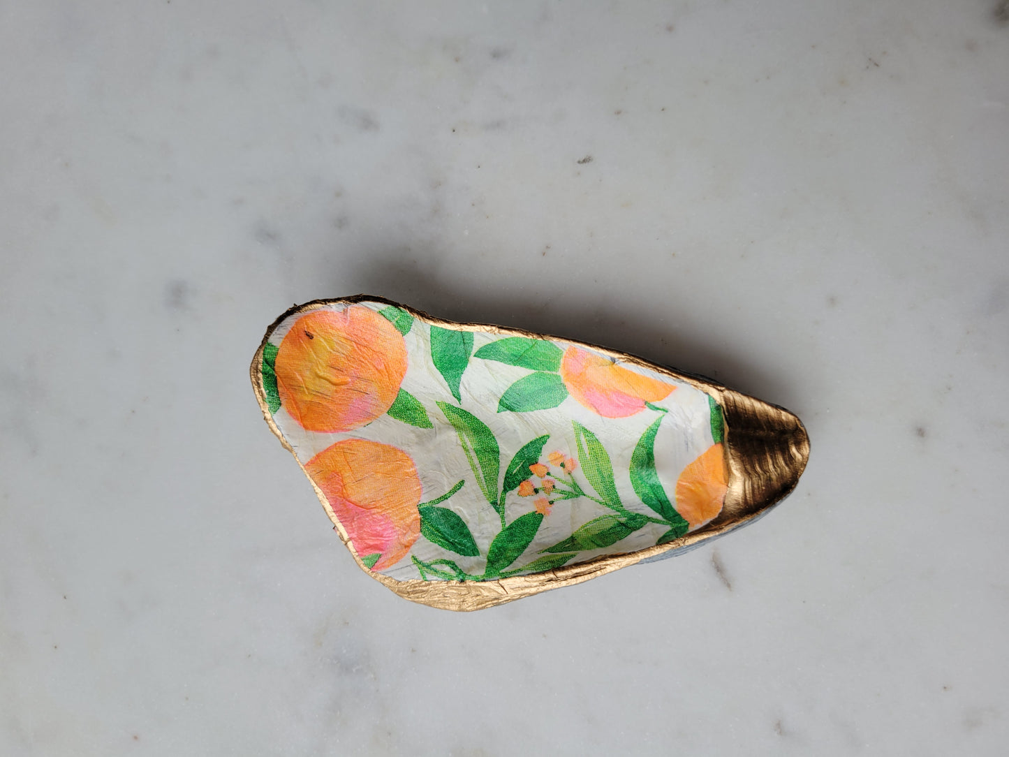 Oyster Shell Trinket Dish: Citrus (2)