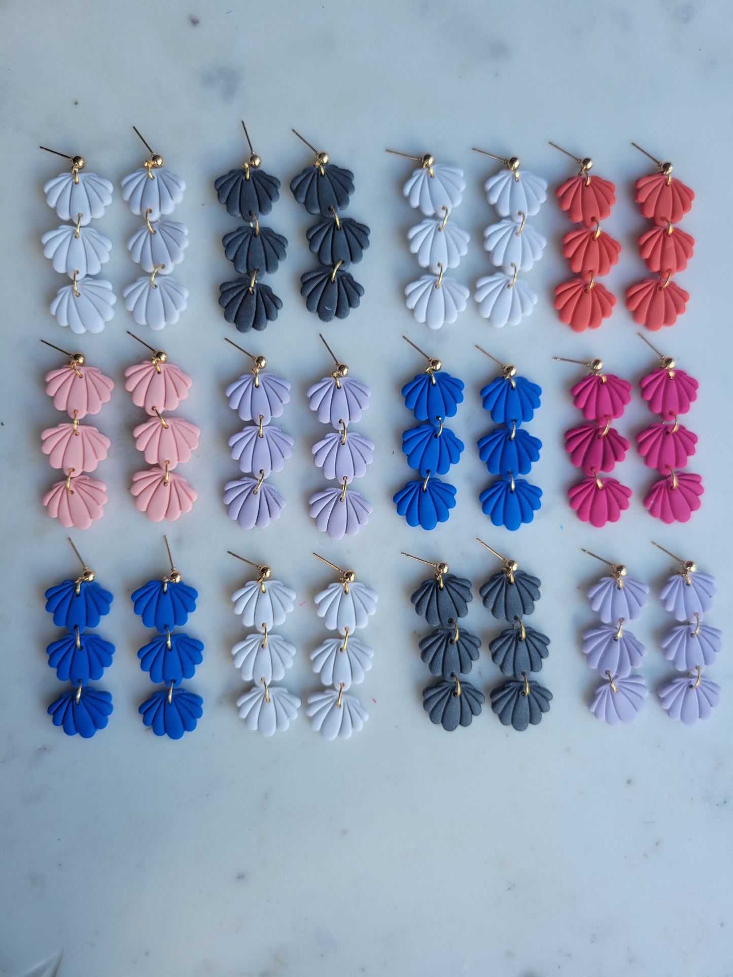*Clip-on*  Seashell Studs: Multiple Options