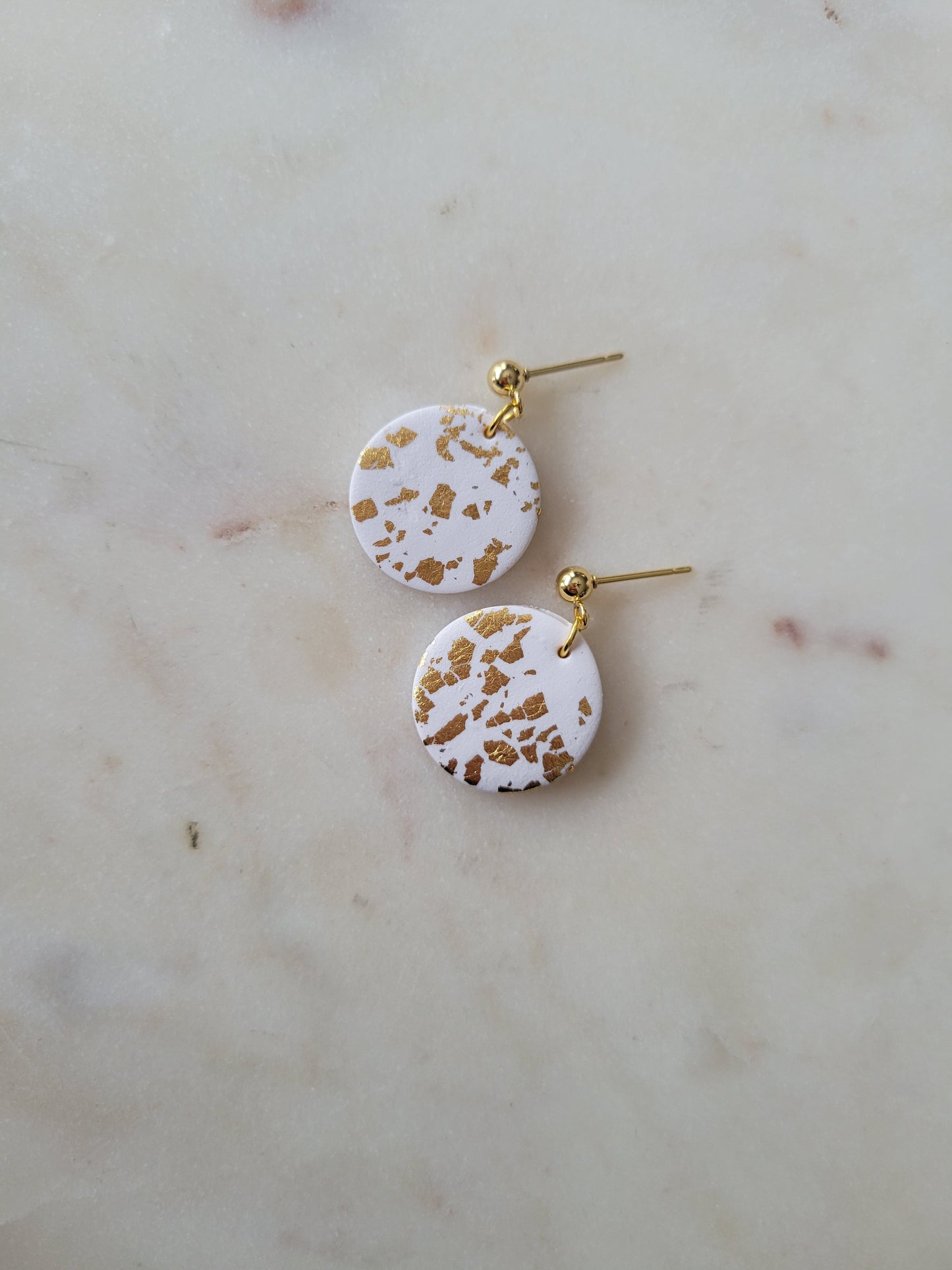 Millie Clay Earrings: Black or White