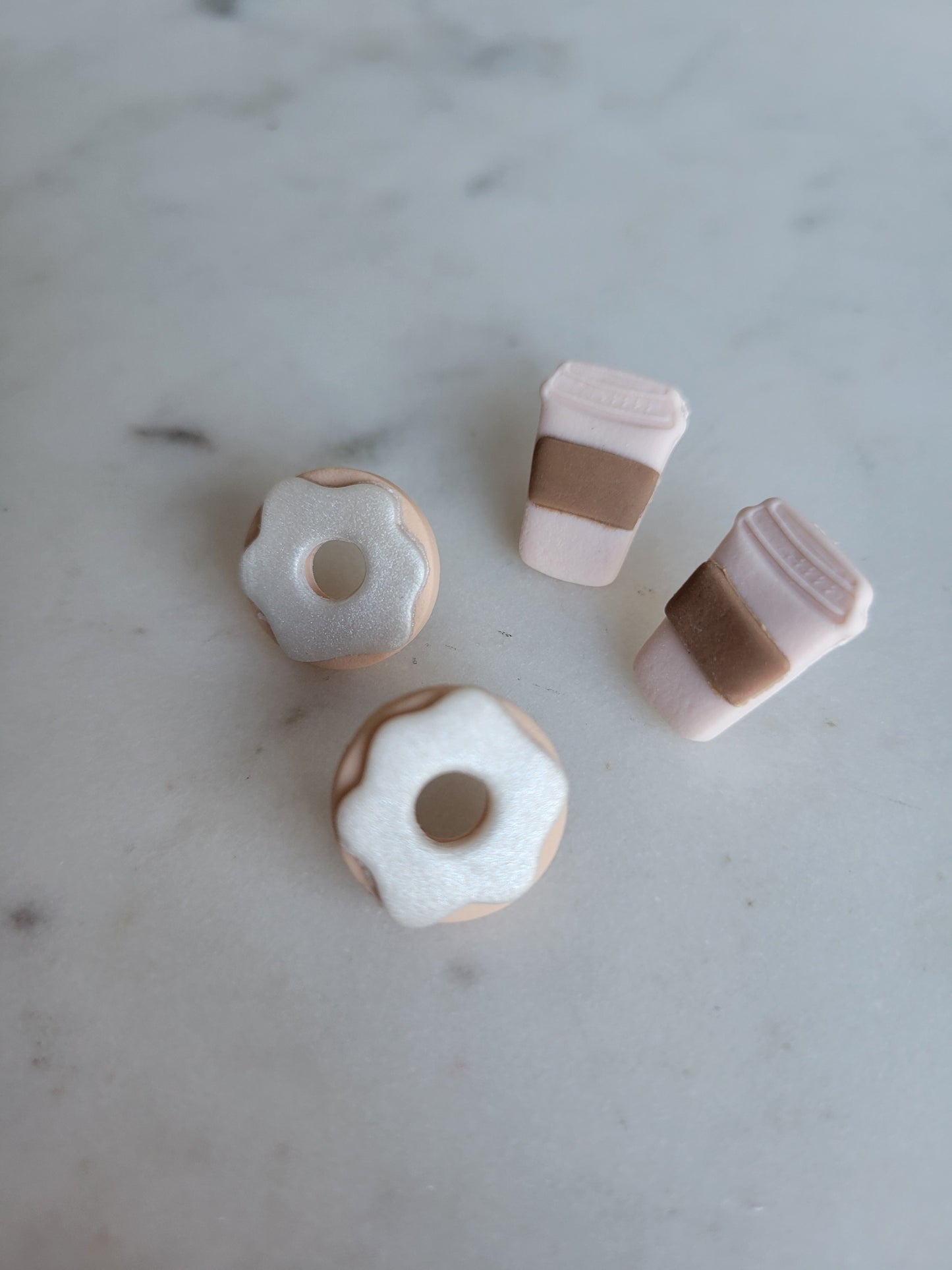 Donut Studs : Pink or Vanilla