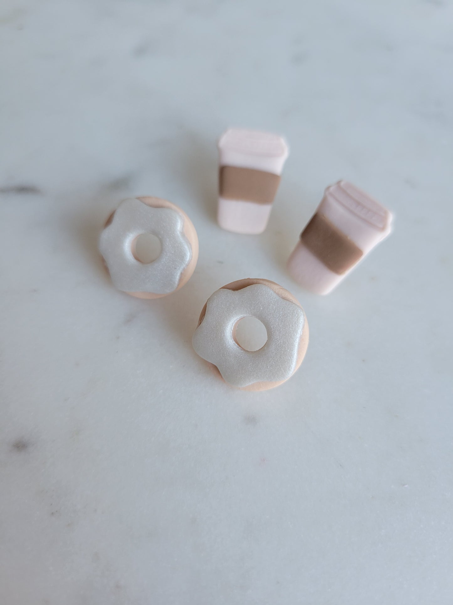 Donut Studs : Pink or Vanilla