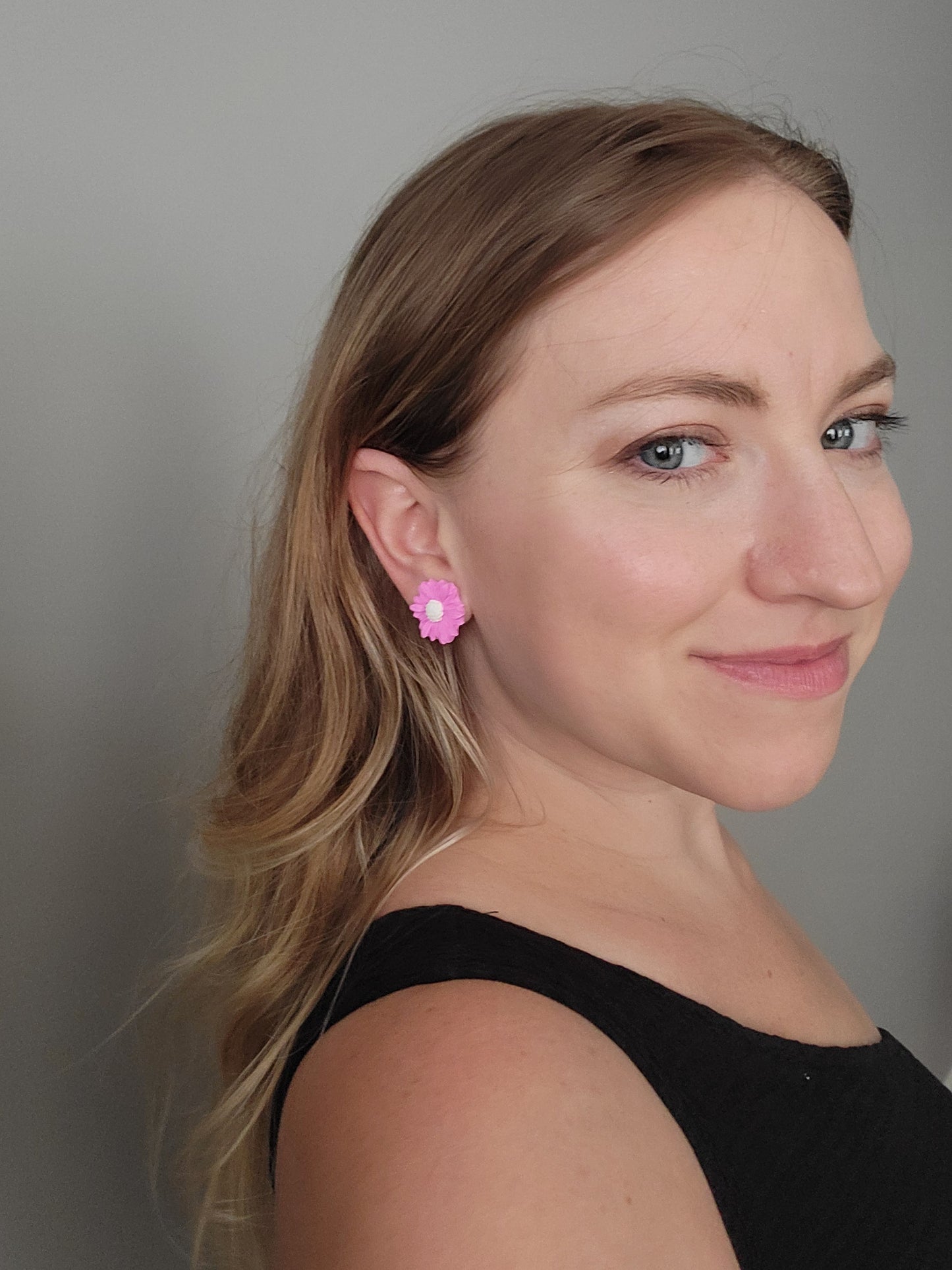 Clip On Pink Flowers