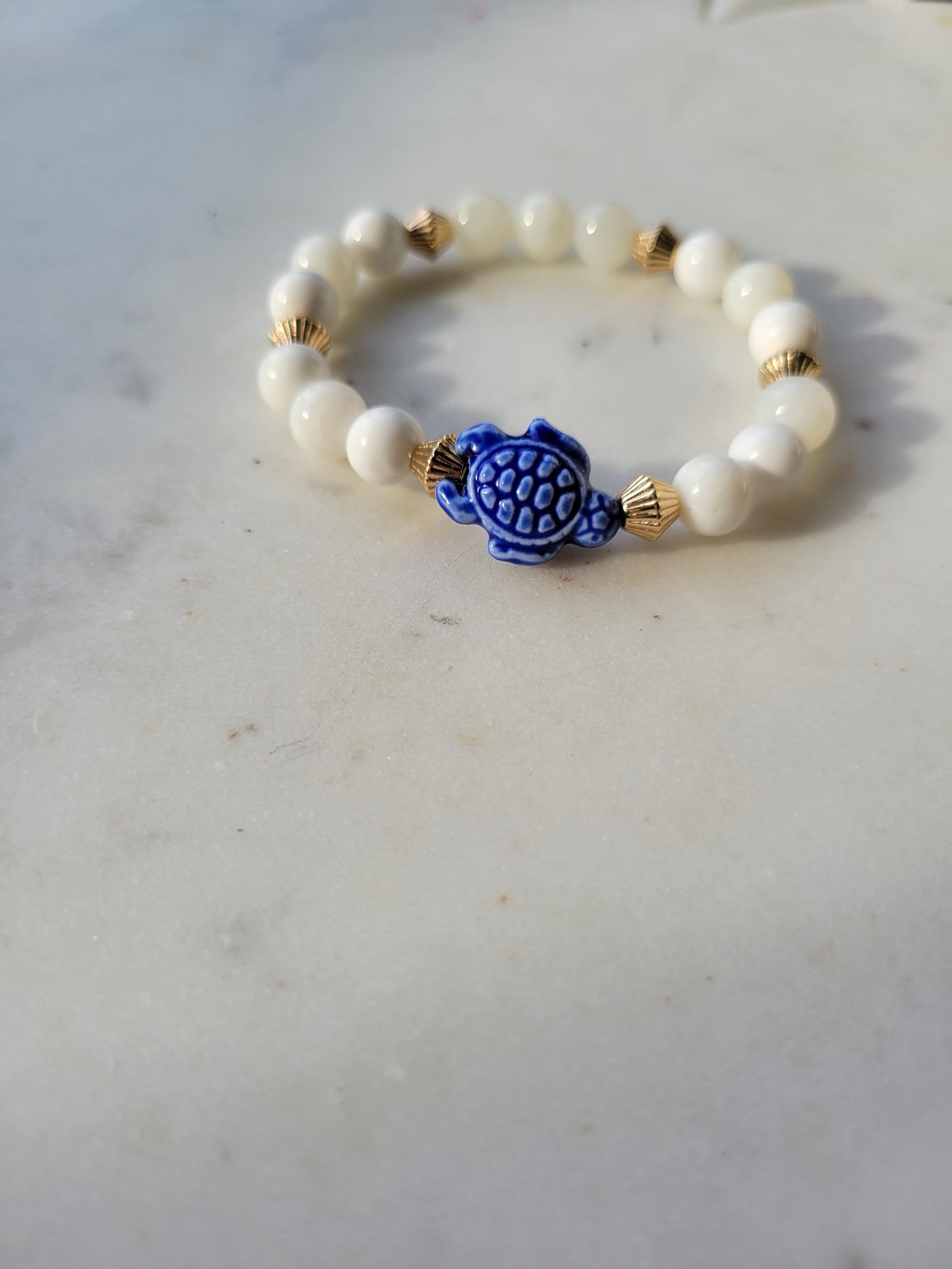 Turtle & Shell Beaded Bracelet