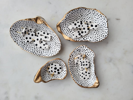 Dottie: Small Double Oyster Shell Catch-All Dish