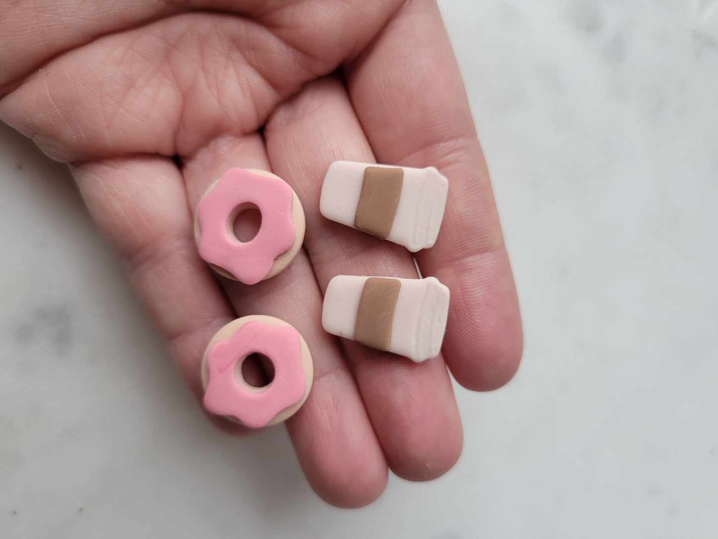 Donut Studs : Pink or Vanilla