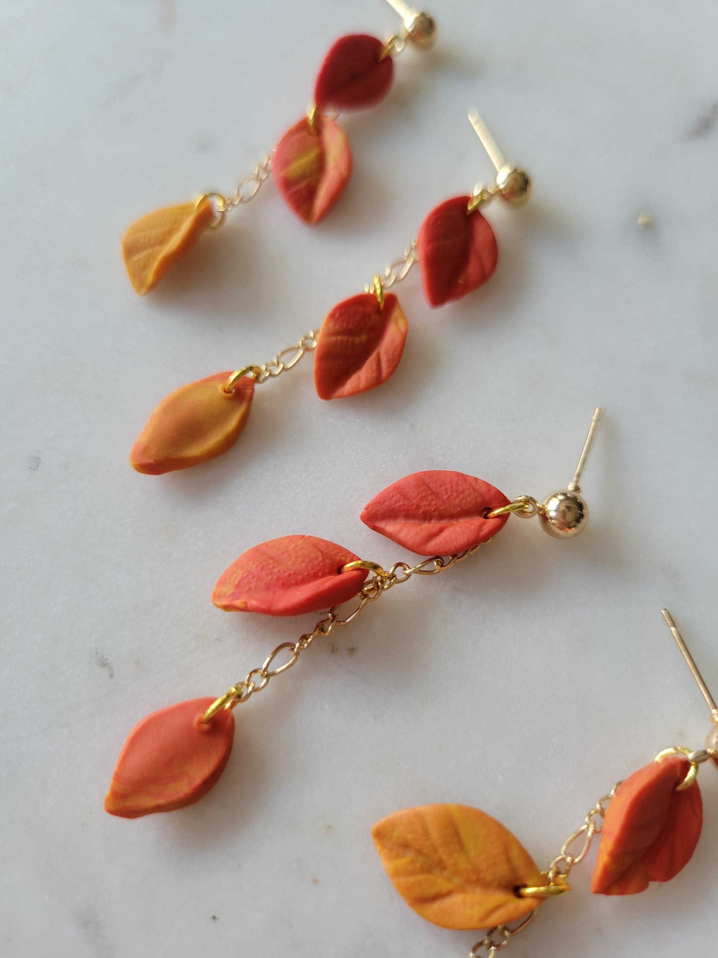 Leaf Drop Earrings : Fall Palette