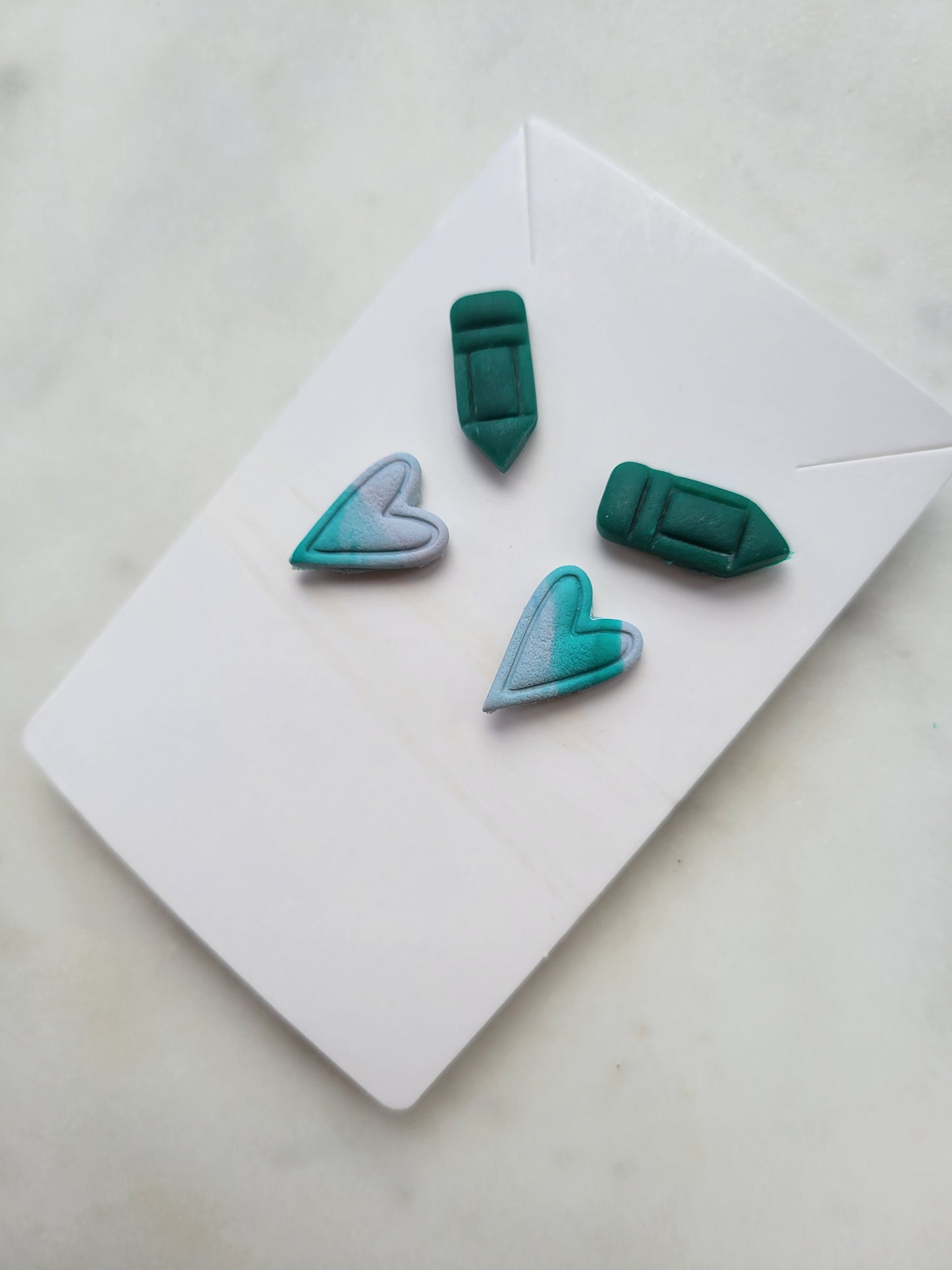 Watercolor Hearts & Crayon Stud Packs