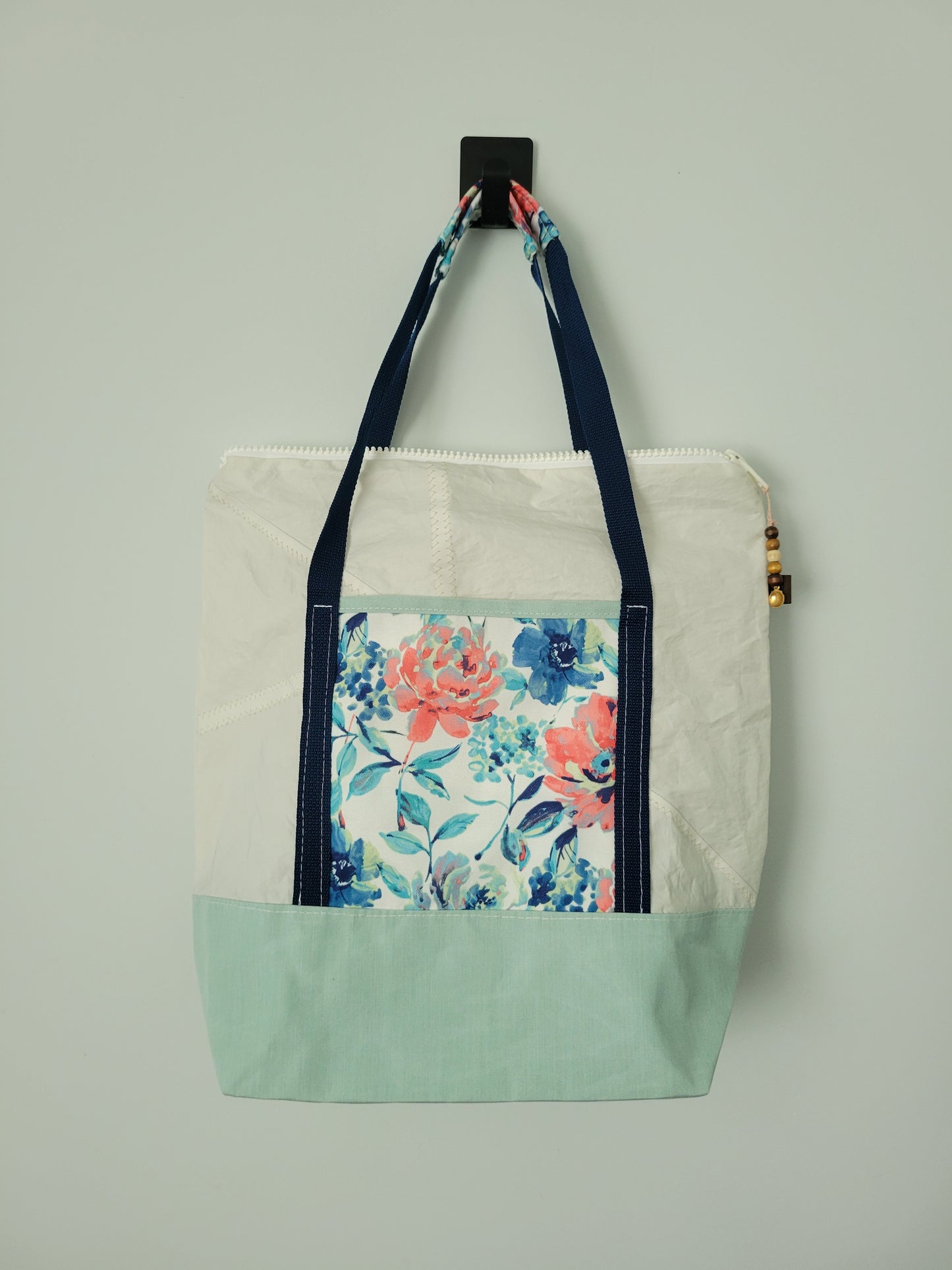 Recycled Sail Tote Bag : Floral