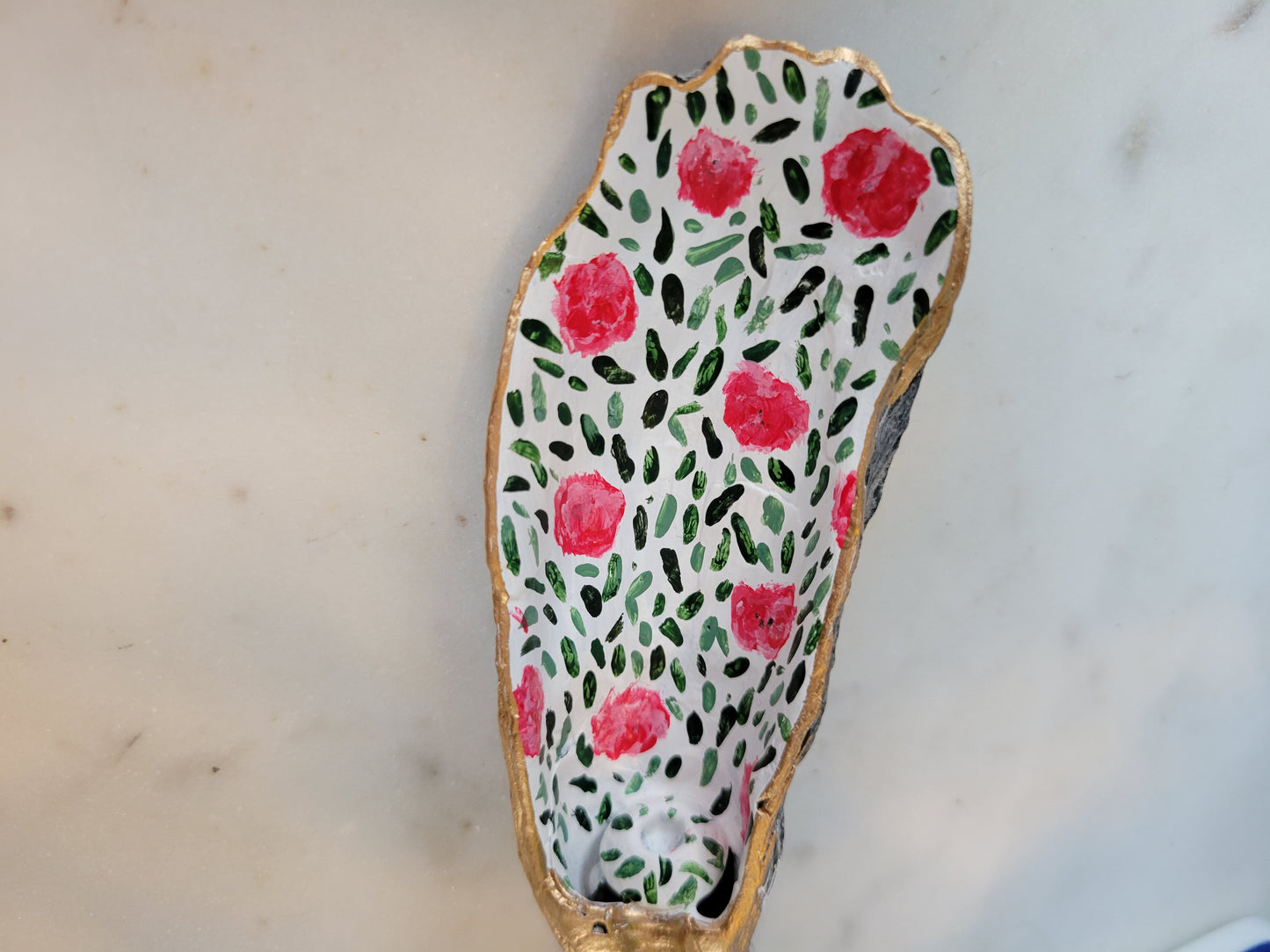Bottle Stopper: Hand Painted Oyster Shell