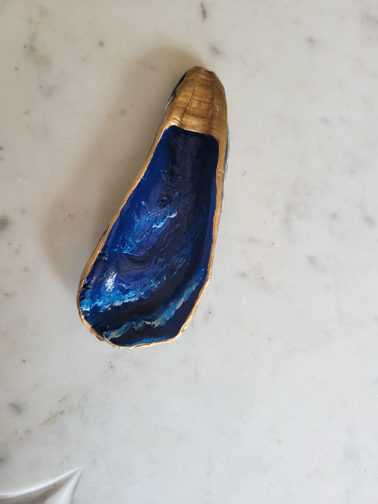 Oyster Shell Trinket Dish: More Waves