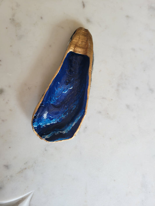 Oyster Shell Trinket Dish: More Waves