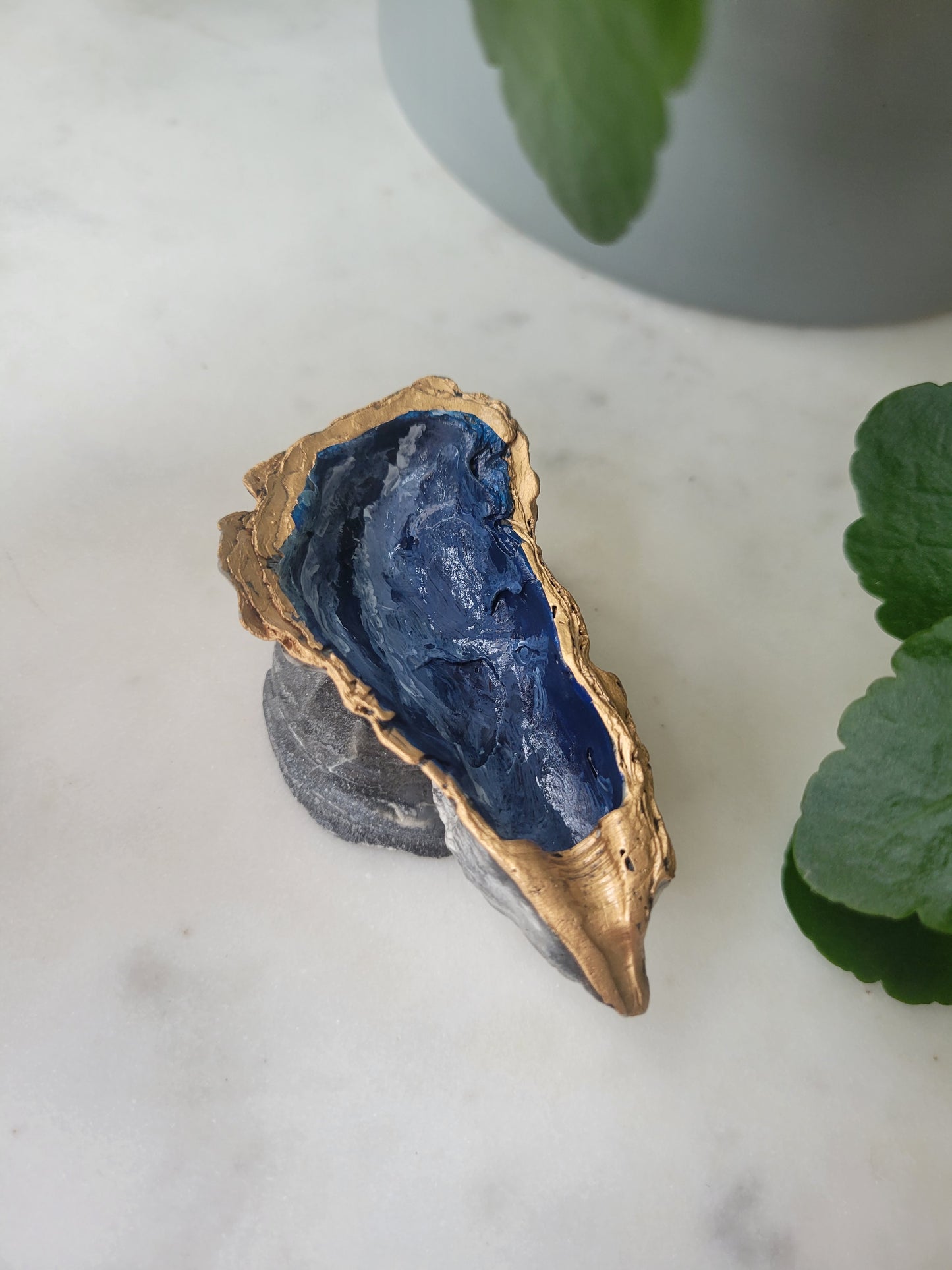 Oyster Shell Trinket Dish: Ocean