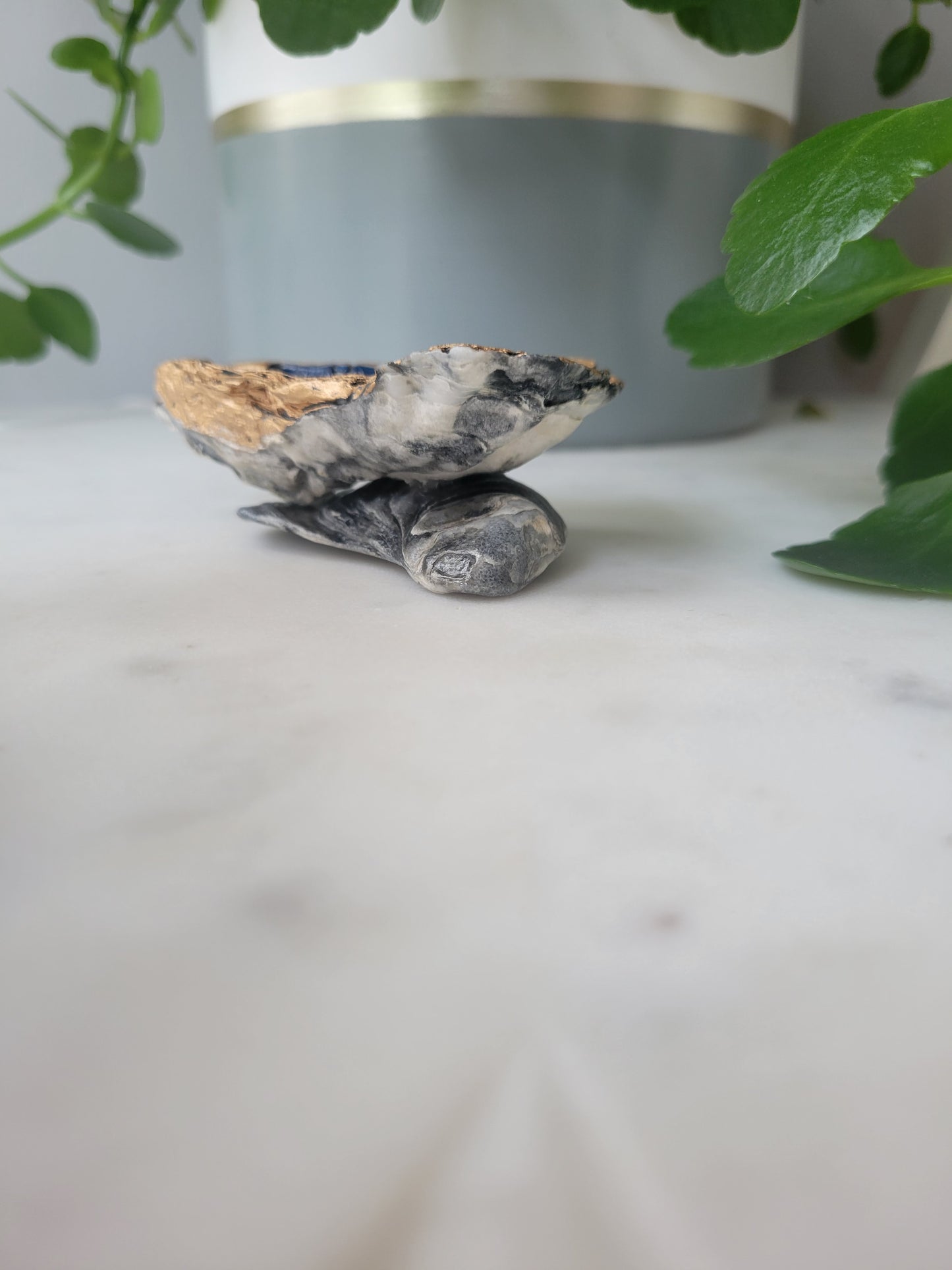 Oyster Shell Trinket Dish: Ocean