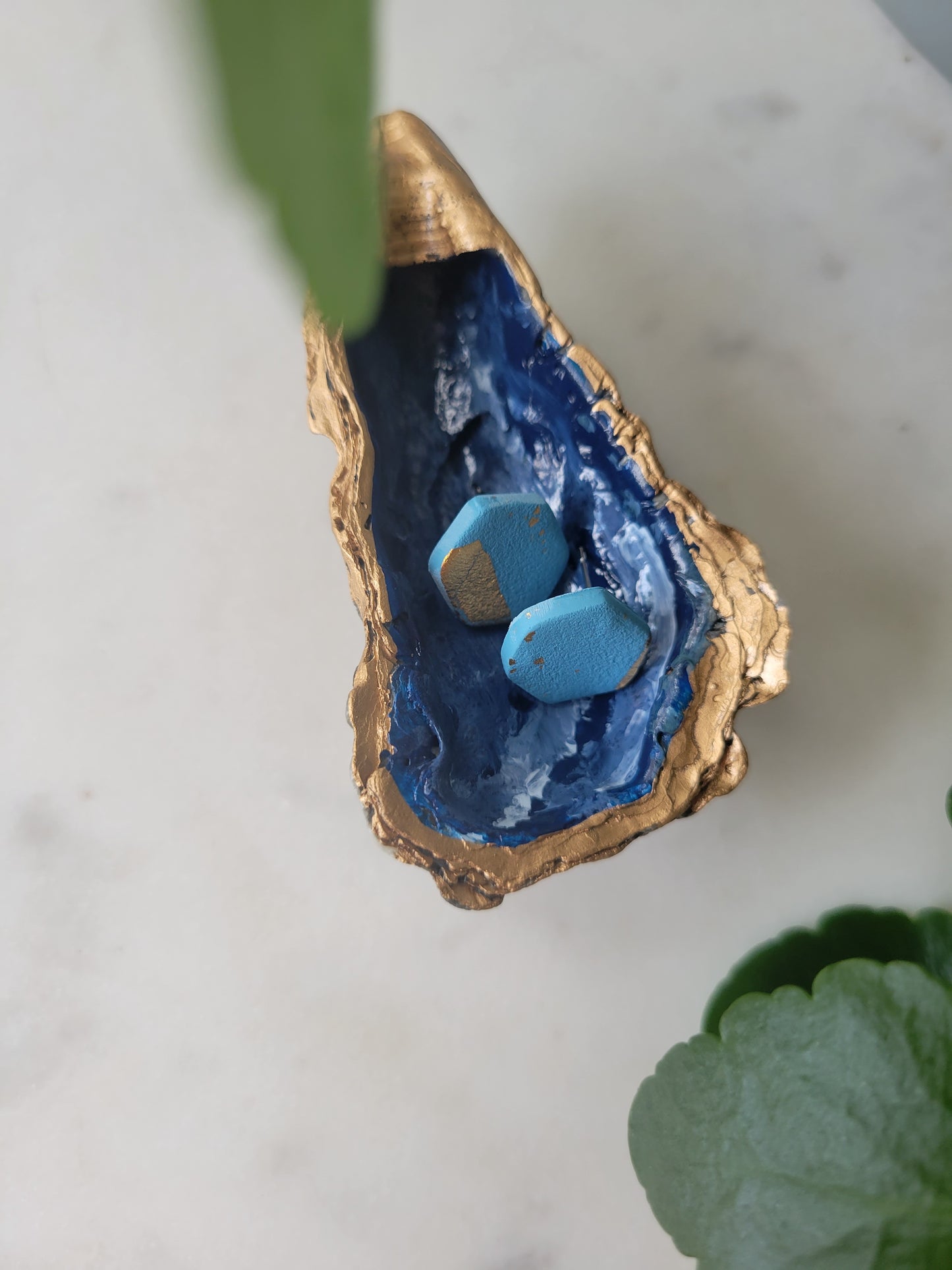 Oyster Shell Trinket Dish: Ocean