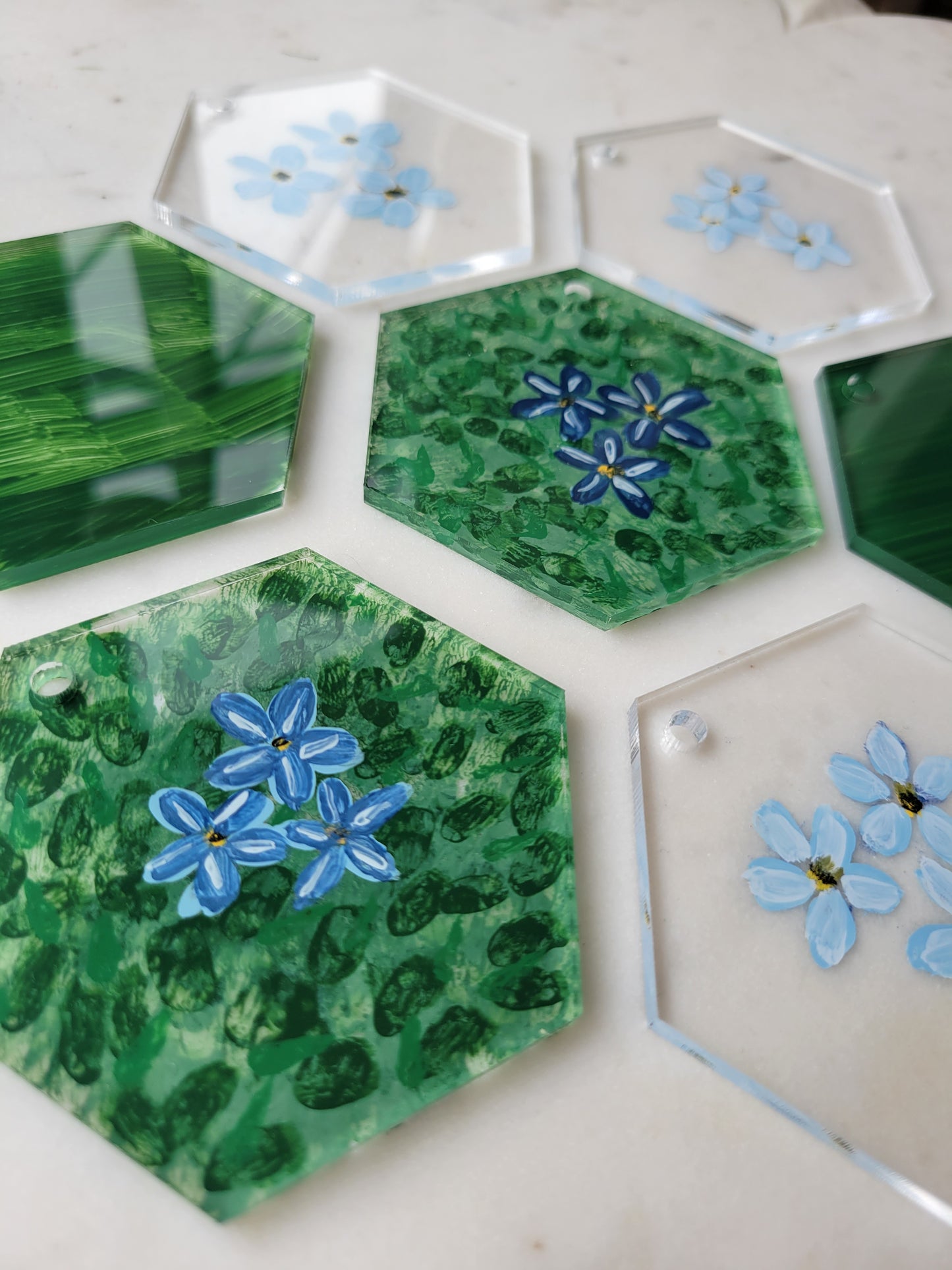 Wildflower Ornament: Handpainted