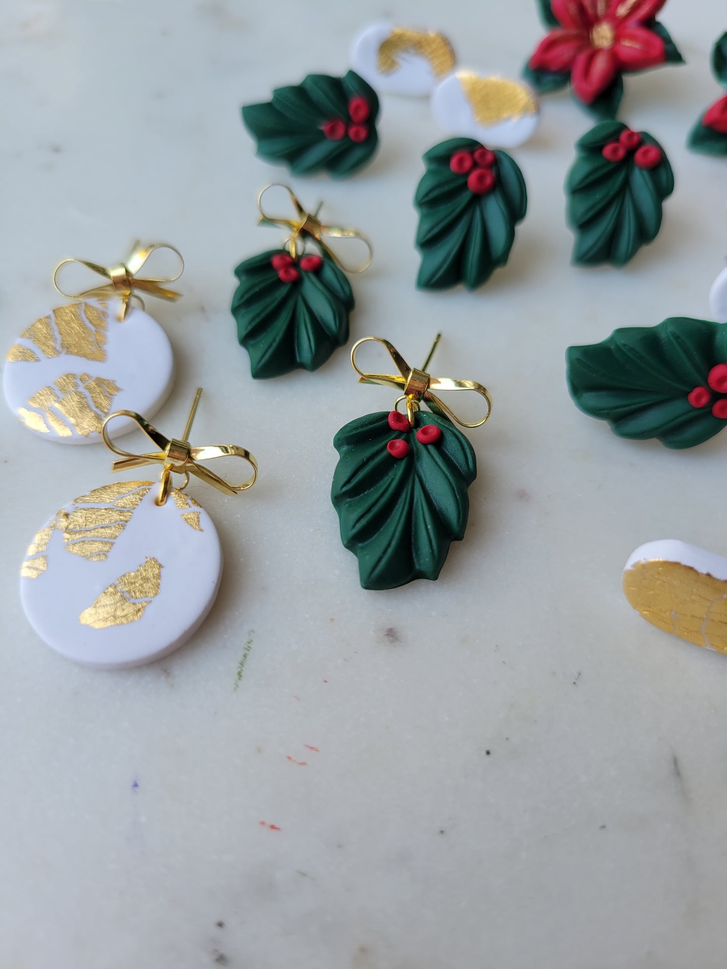 Ornament Clay Earrings