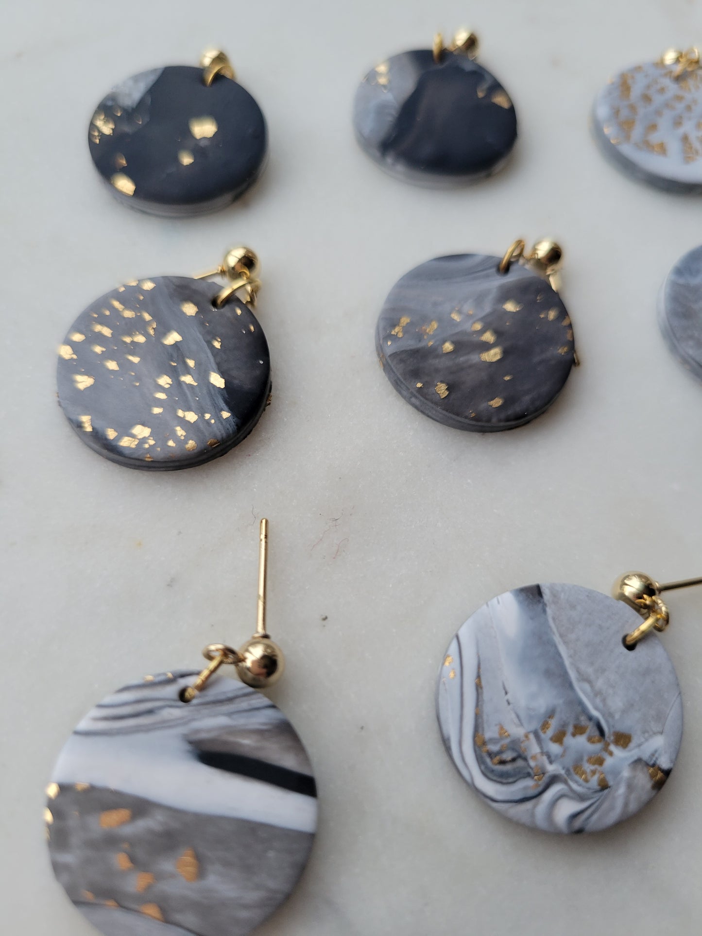 Marbled Millie Clay Earrings