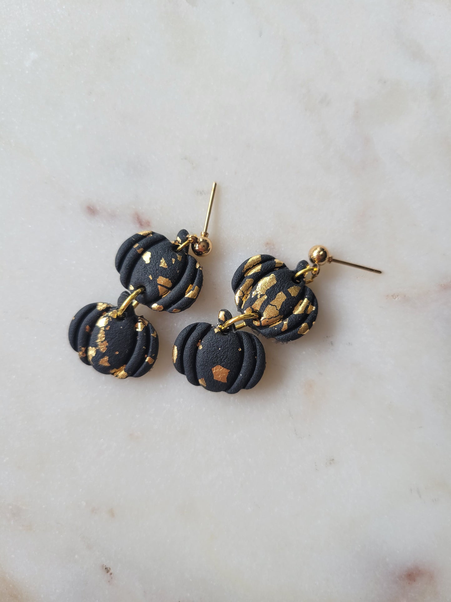 Small Pumpkin Dangles: Solid Colors (Options Available)