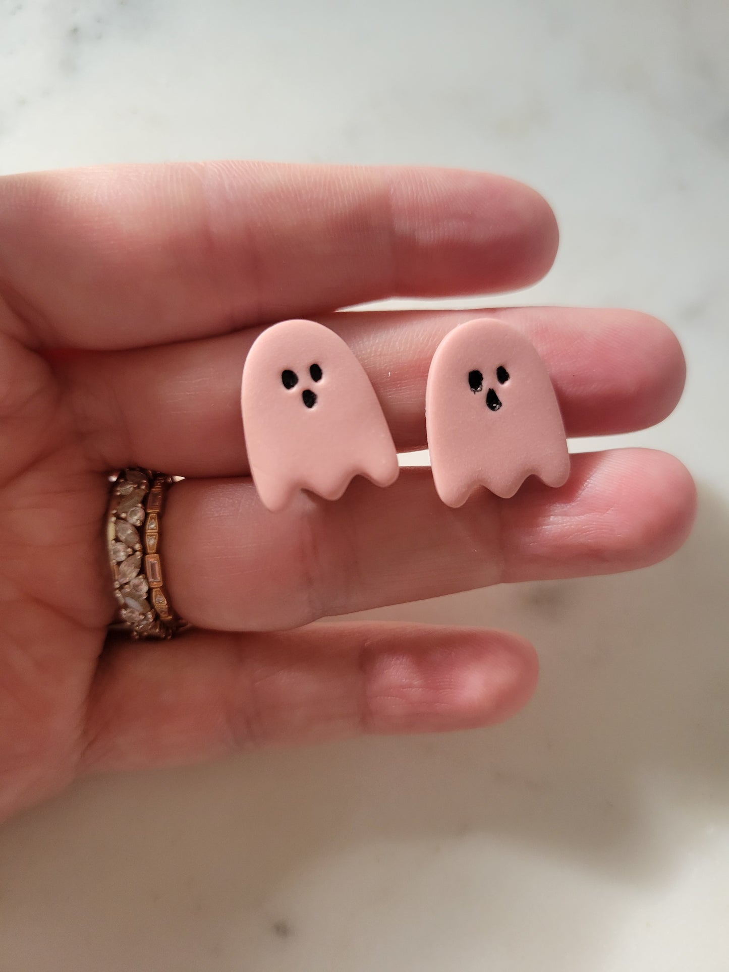 Ghostie Studs [Clip-ons Available]