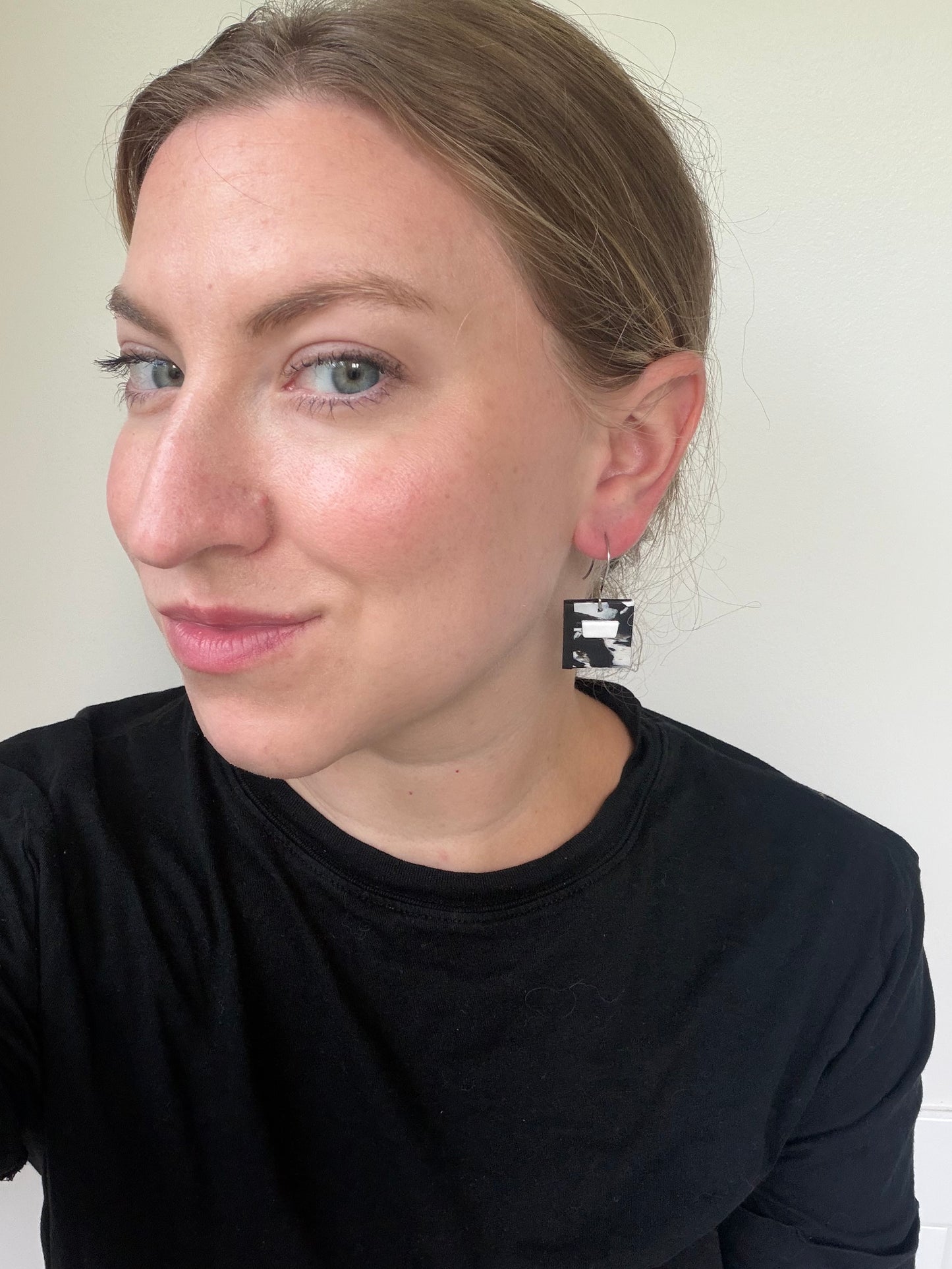 Composite Notebook Earring [Hooks]