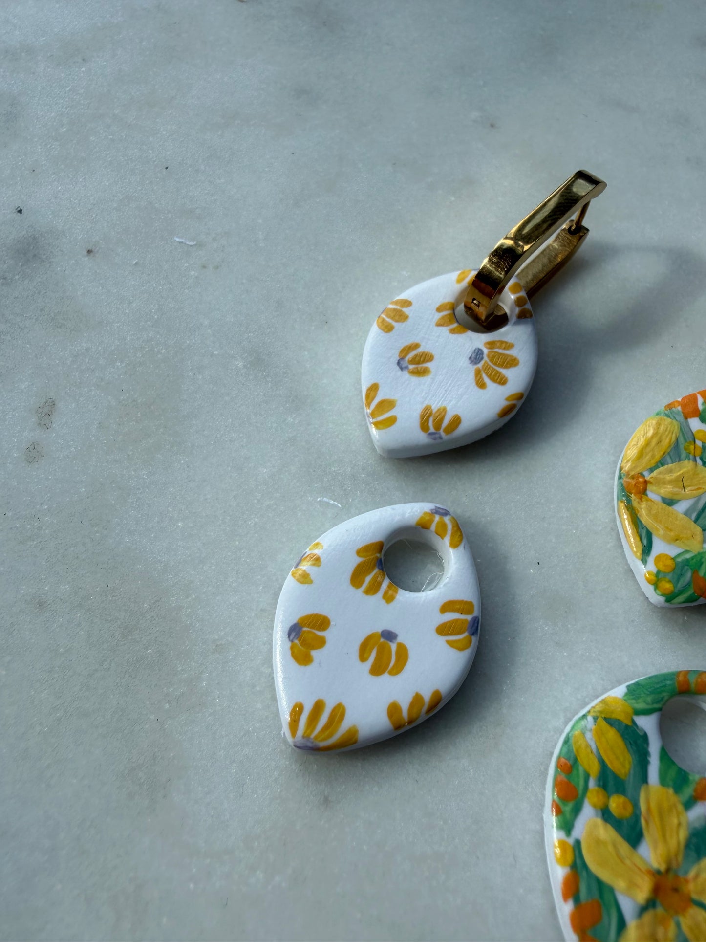 Limited Edition Delta : Hand Painted Interchangeable Earrings