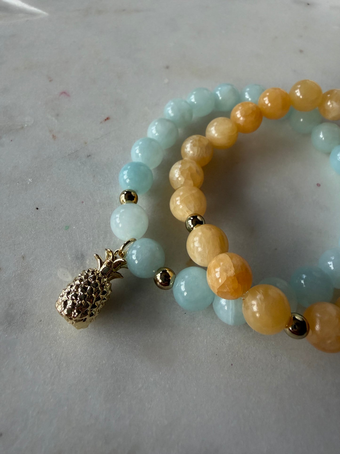 Yellow Jade Bracelet: Metal Free