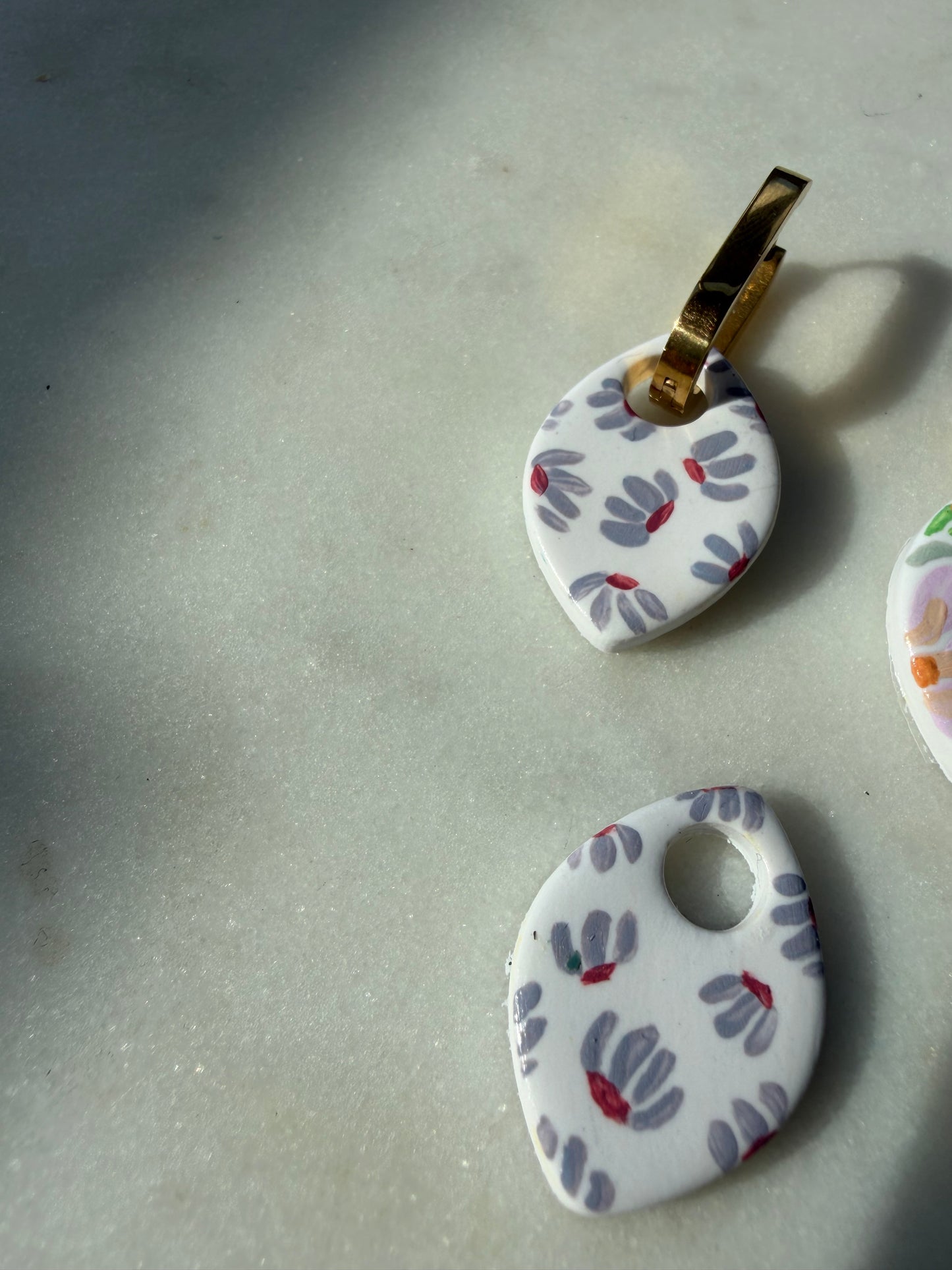 Limited Edition Delta : Hand Painted Interchangeable Earrings