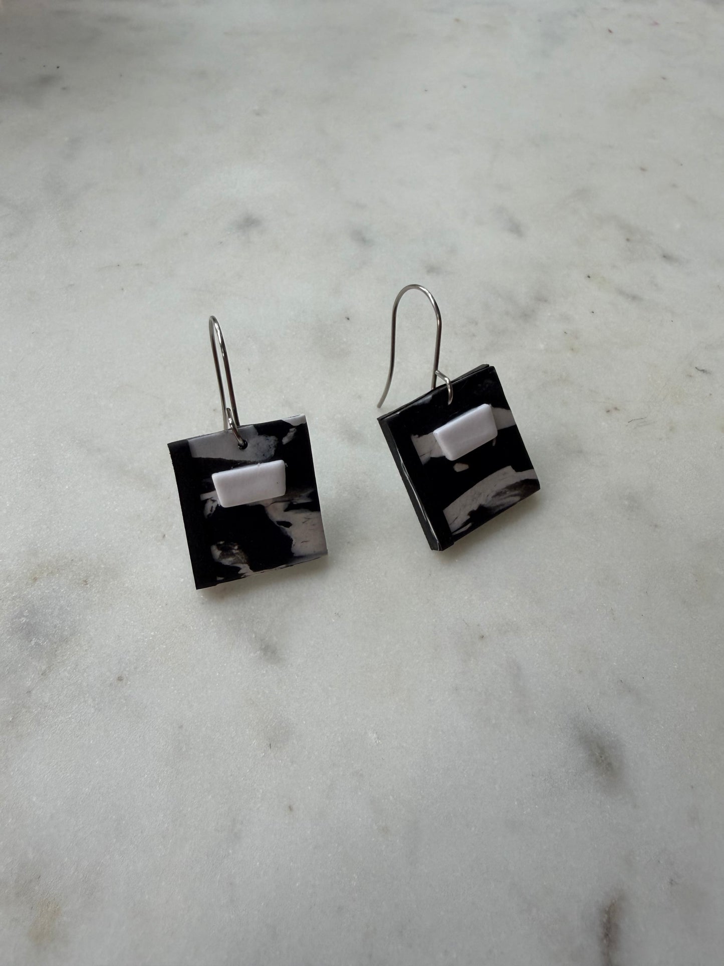 Composite Notebook Earring [Hooks]