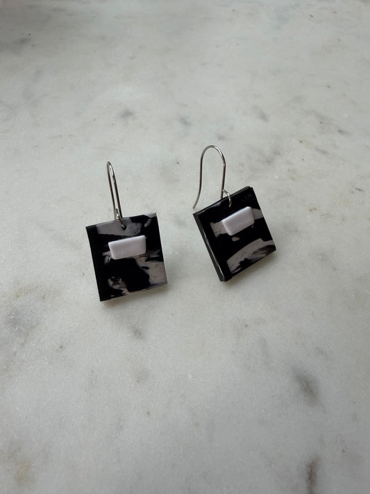 Composite Notebook Earring [Hooks]