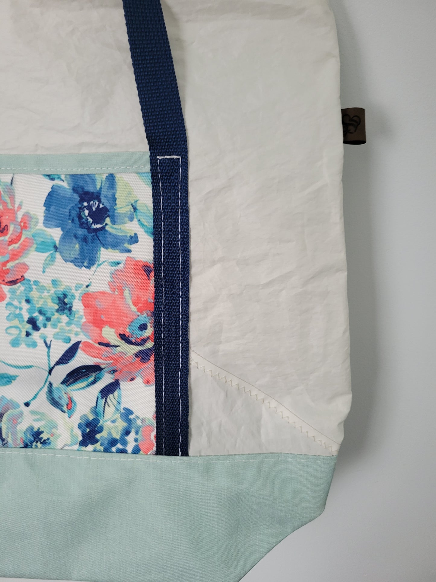 Recycled Sail Tote Bag : Floral