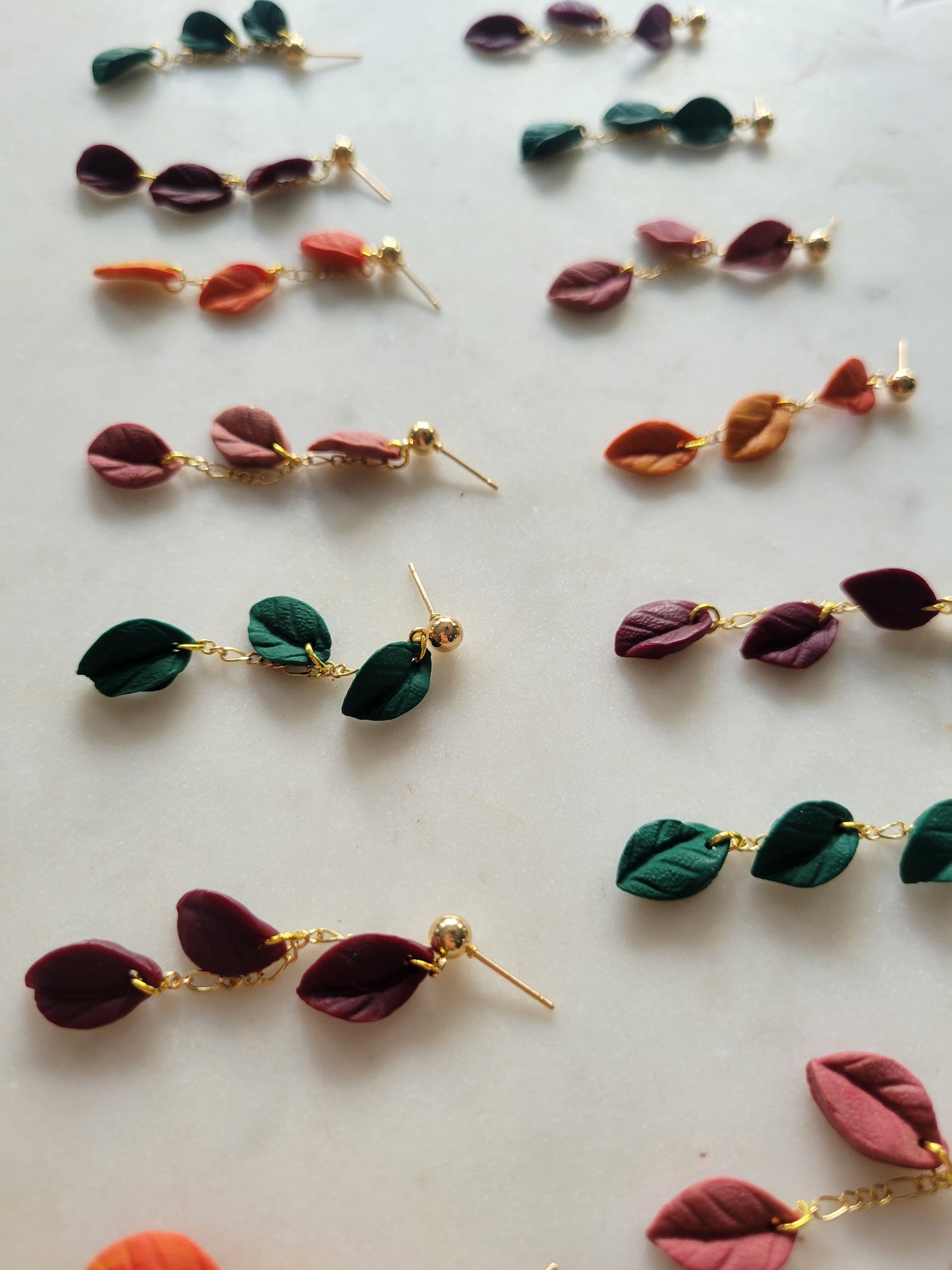 Leaf Drop Earrings : Fall Palette